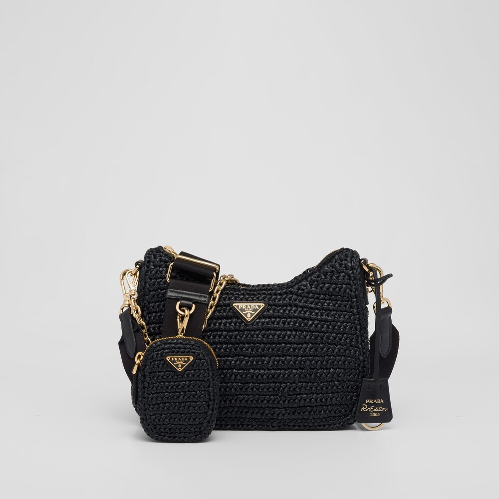Prada Prada Re-Edition 2005 raffia bag 1
