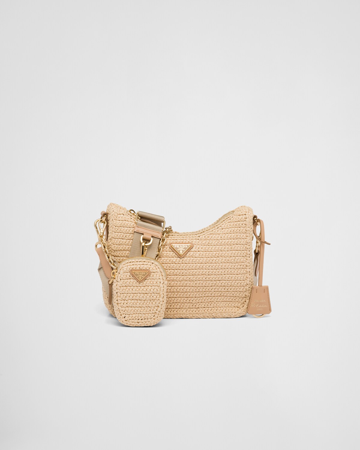 Natural Prada Reedition 2005 Crochet Bag PRADA