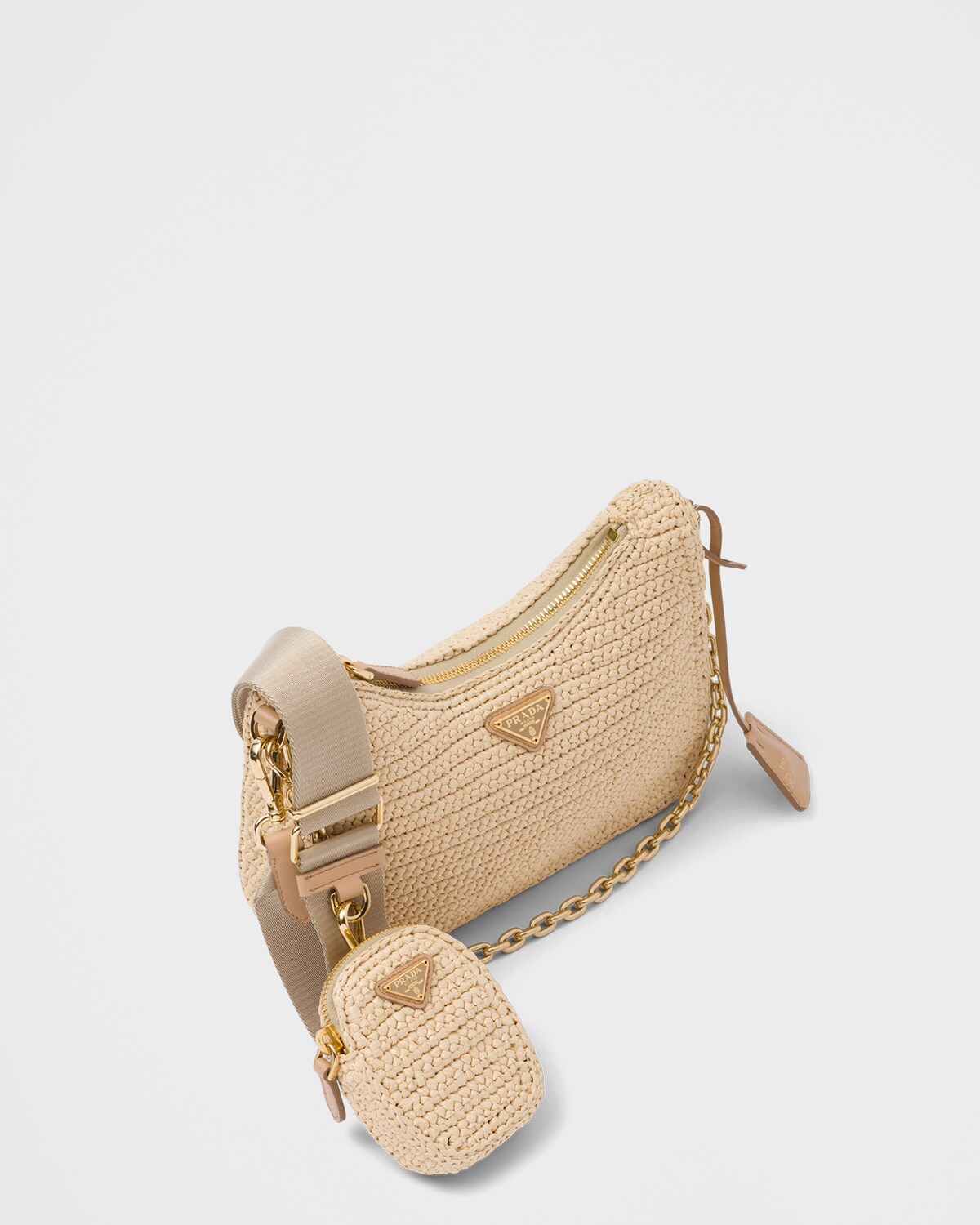 Natural Prada Reedition 2005 Crochet Bag PRADA