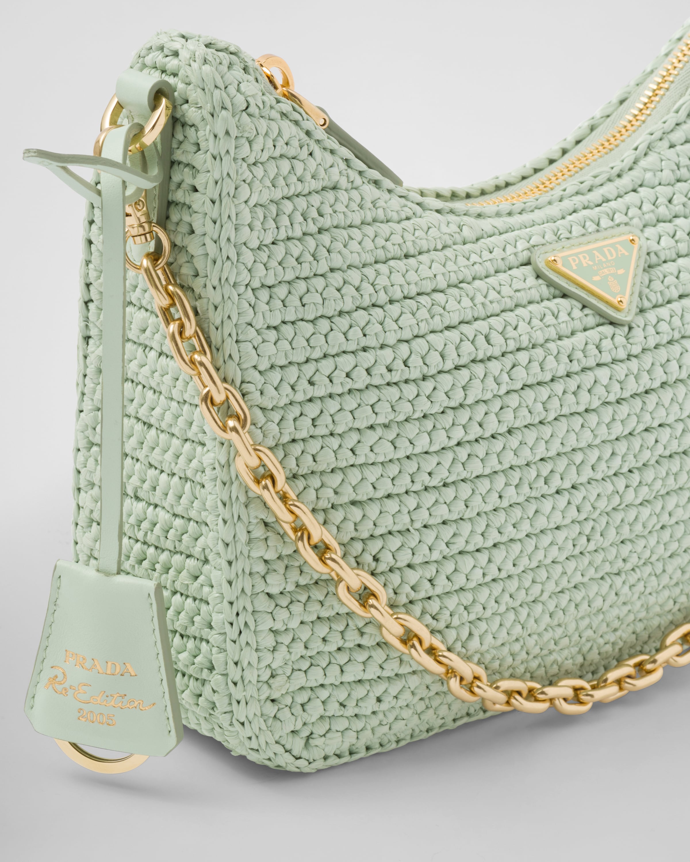 Aqua Prada Reedition 2005 Crochet Bag PRADA