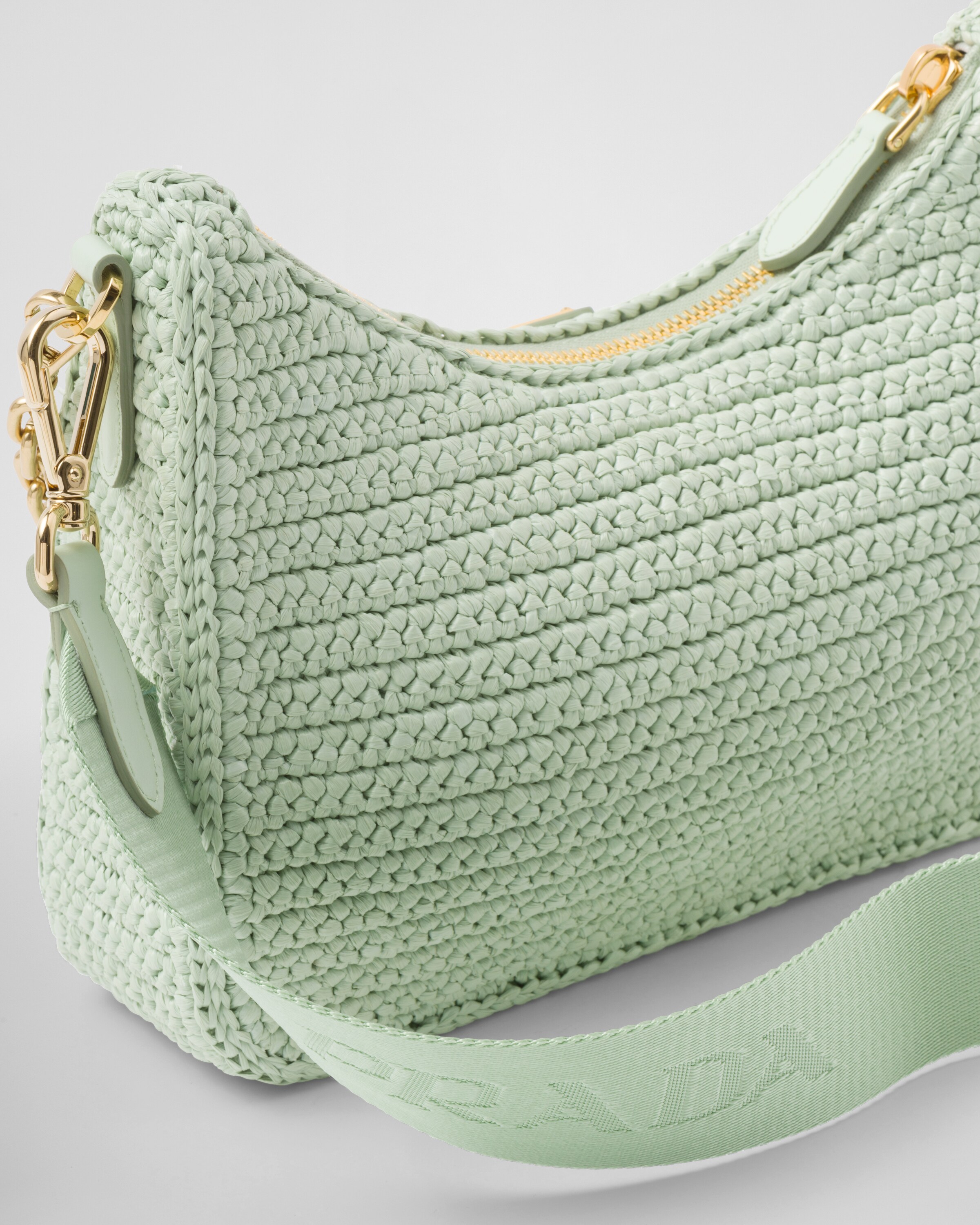 Euro Summer anyone? ☀️ Prada Re-Edition 2005 Crochet Bag // Currently , Prada  Bags