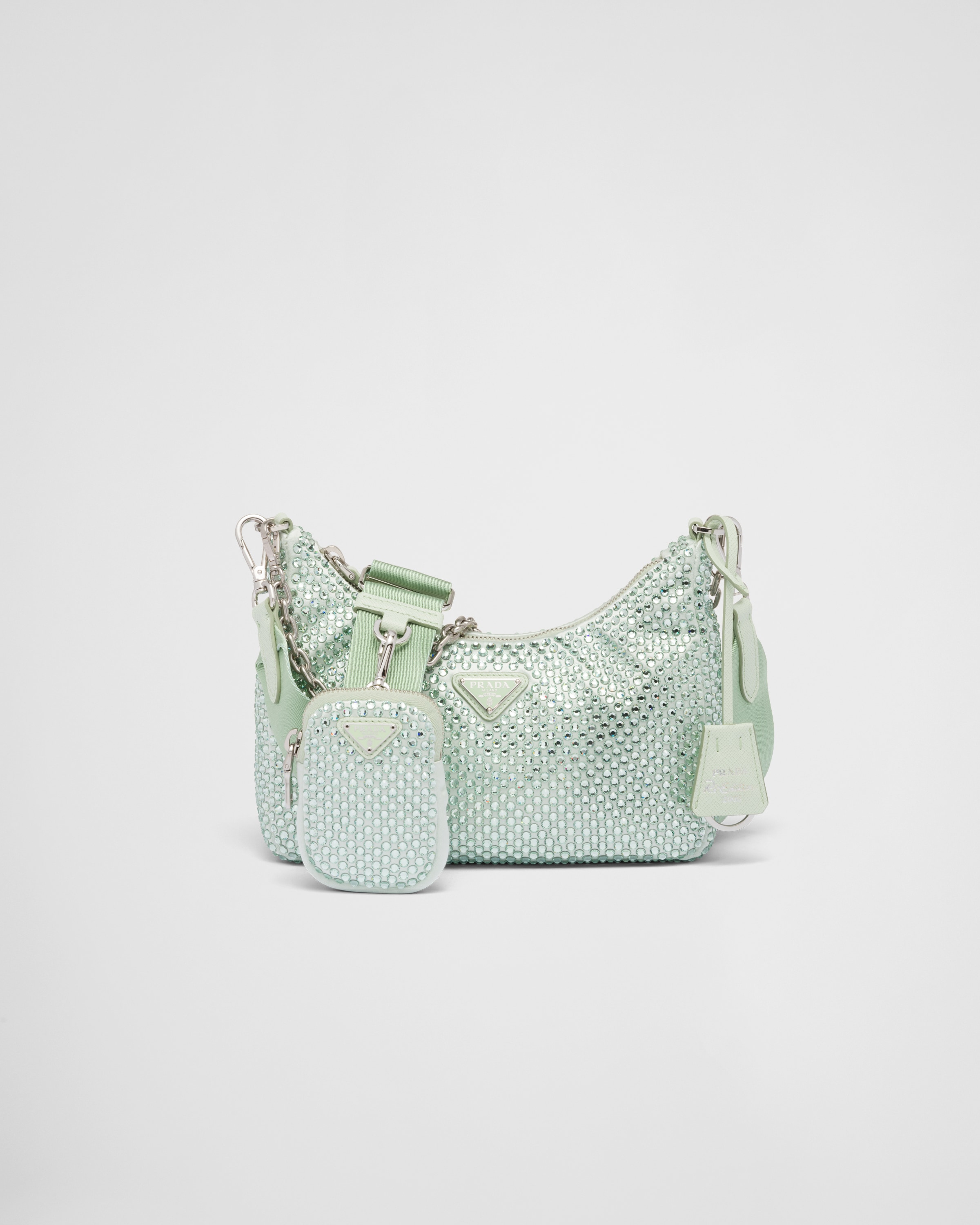 Prada Re Edition 2005 satin bag with crystals