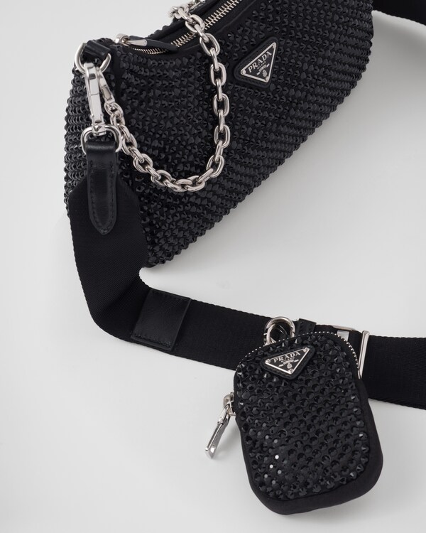 Prada Re-Edition 2005 Duchess 手袋 - 黑色 Prada Re-Edition 2005 Duchess 手袋 - 黑色