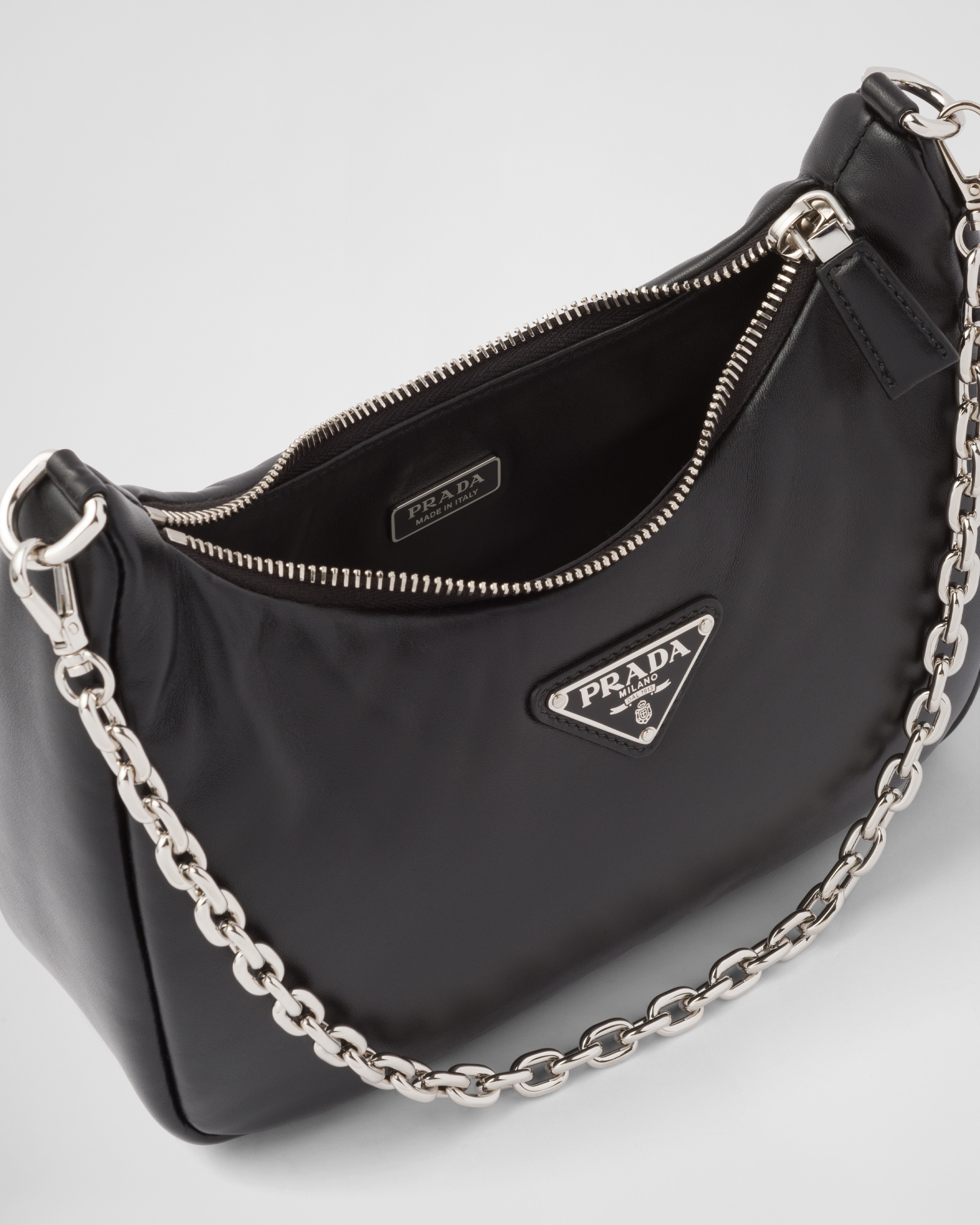 PRADA Nappa Mini Shoulder Bag Black 1137545