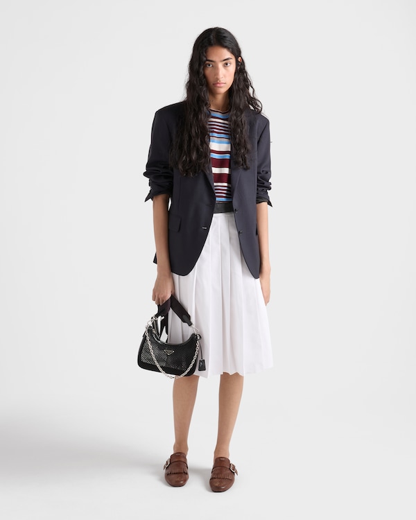 Bolso Prada Re-Edition 2005 de malla y piel cepillada - Negro Bolso Prada Re-Edition 2005 de malla y piel cepillada - Negro