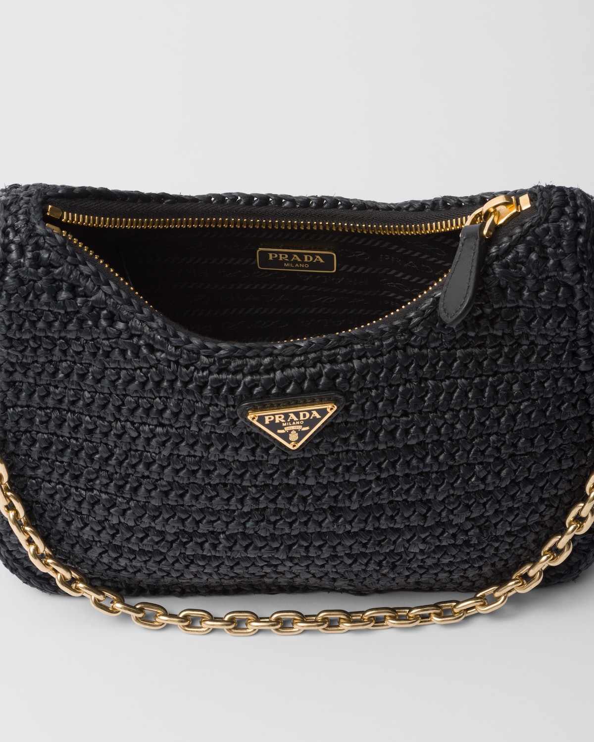 Black Prada Re edition 2005 Crochet Bag PRADA