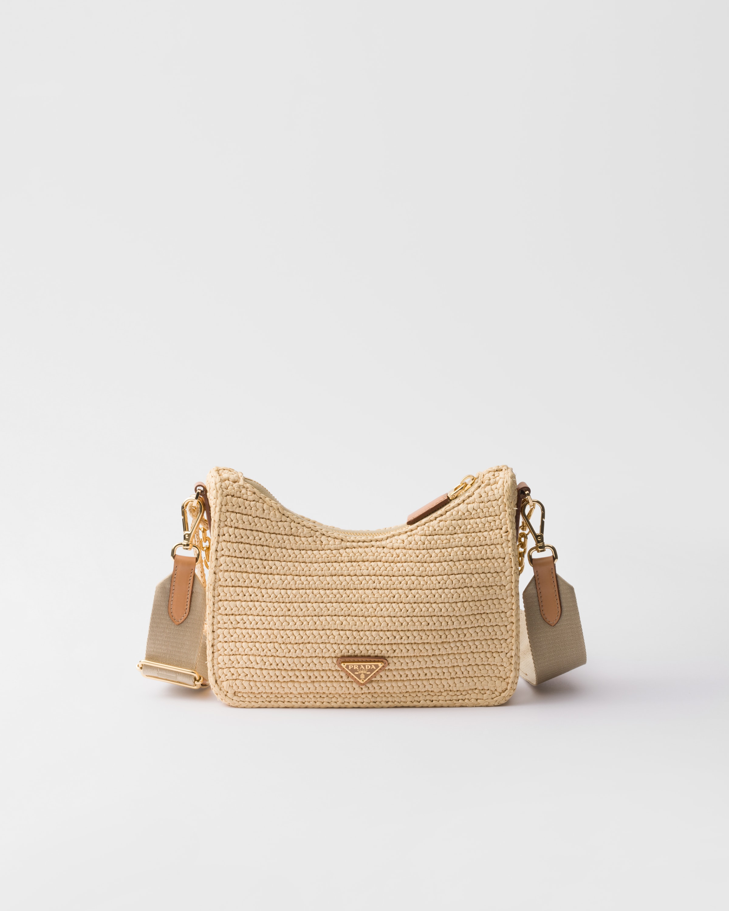 Prada Re-Edition 2005 crochet bag クロシェ ショルダーバッグ Natural Prada Re-edition 2005 Crochet Bag | PRADA