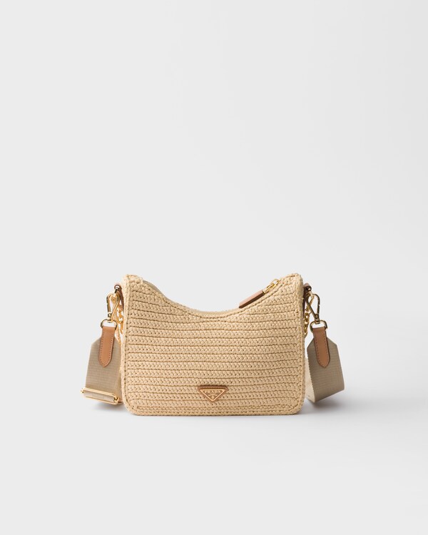 Borsa Prada Re-Edition 2005 in crochet - Naturale Borsa Prada Re-Edition 2005 in crochet - Naturale