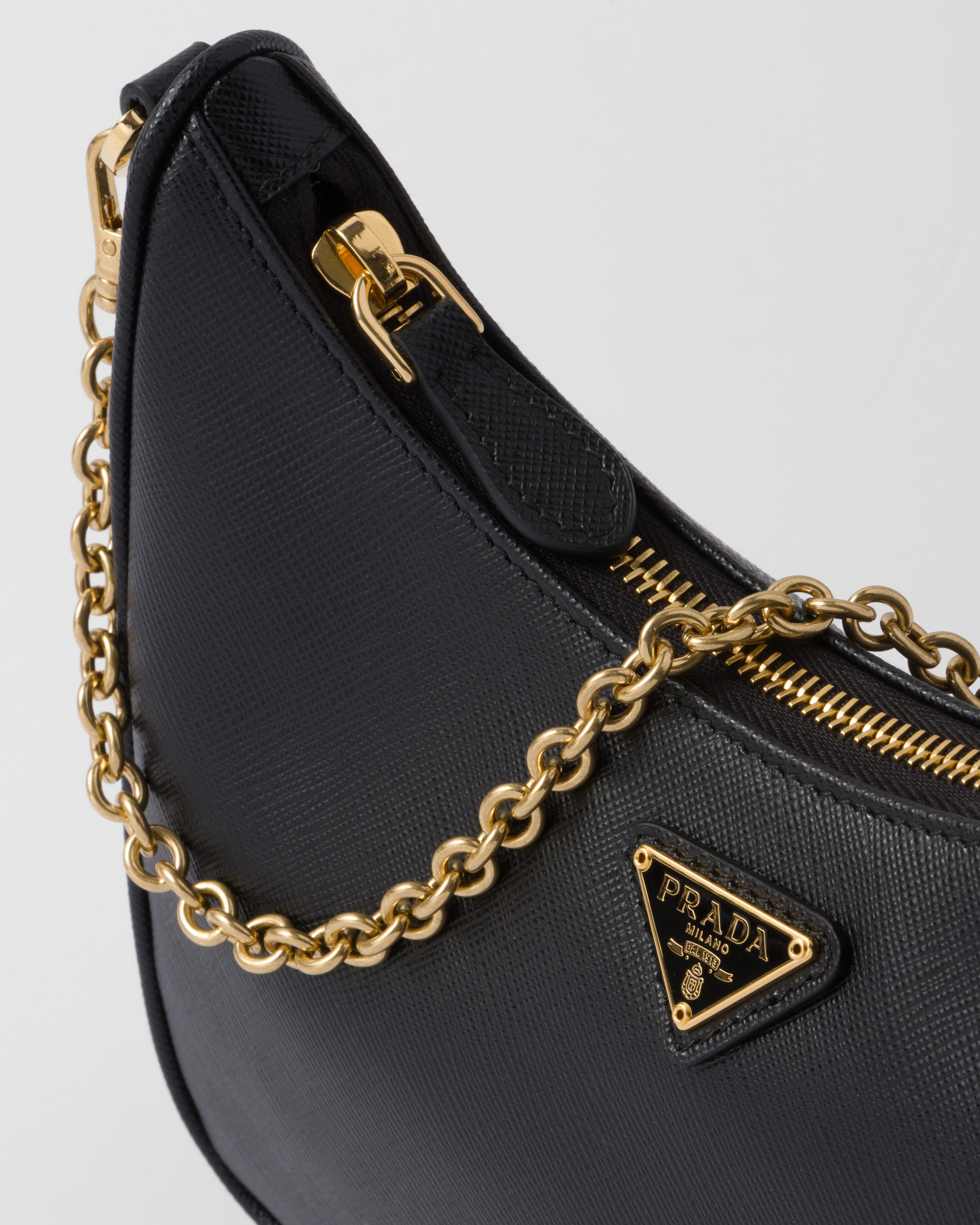 Prada black and gold bag cheap