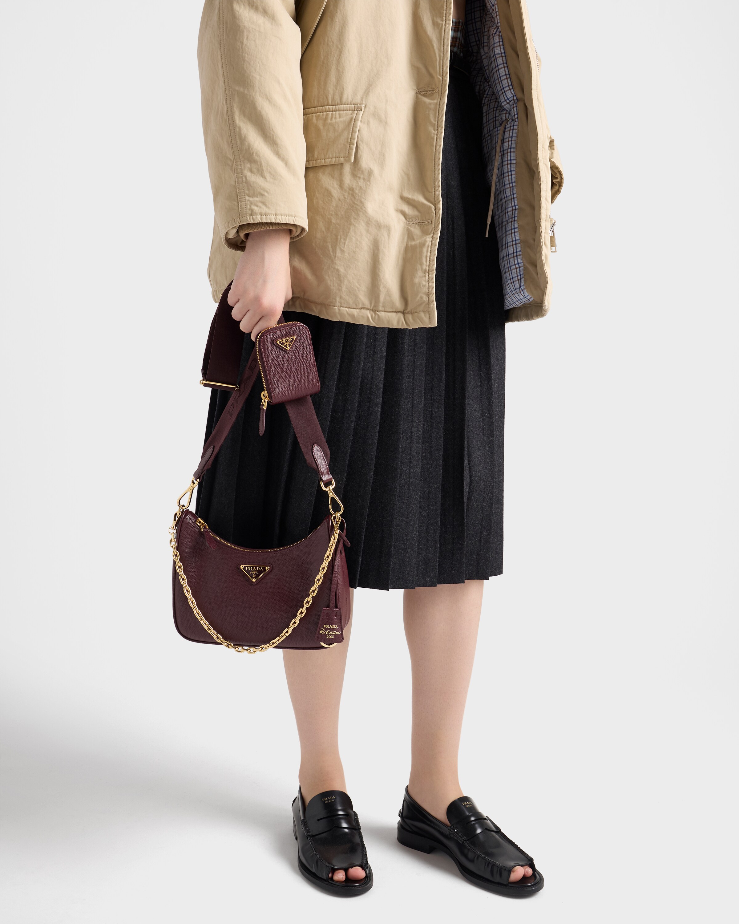 星様】PRADA Re-Edition 2005 サフィアーノレザー バッグ PRADA プラダ