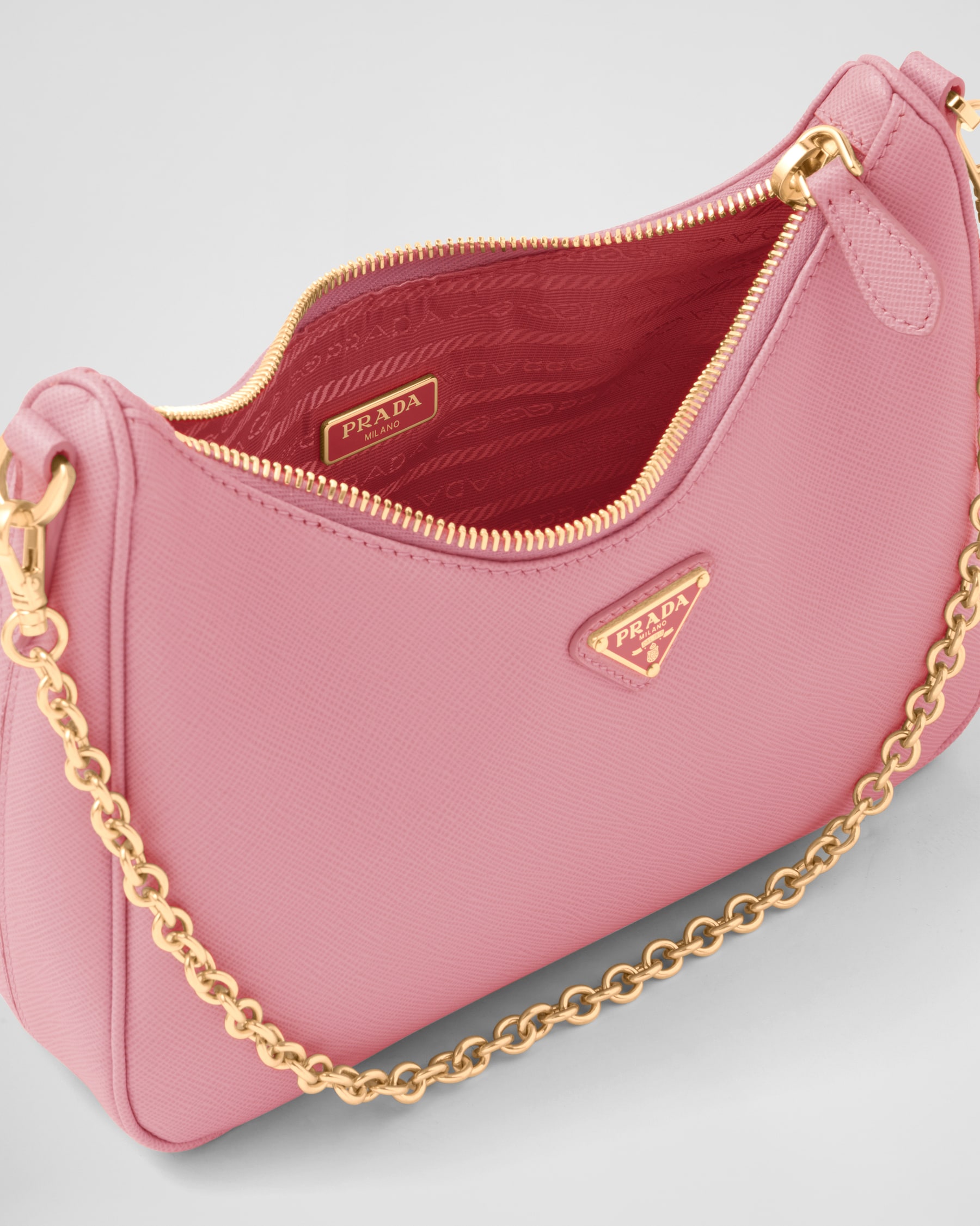 Petal Pink Prada Re-edition 2005 Saffiano Leather Bag | PRADA