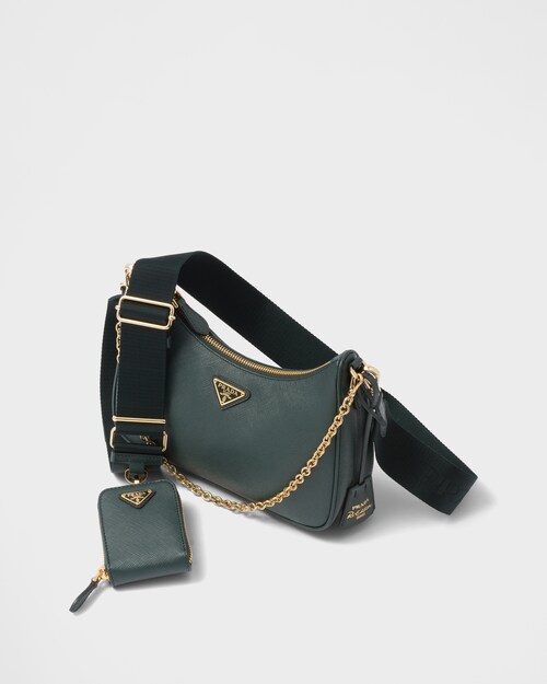 Emerald Green Prada ReEdition 2005 Saffiano leather bag Prada
