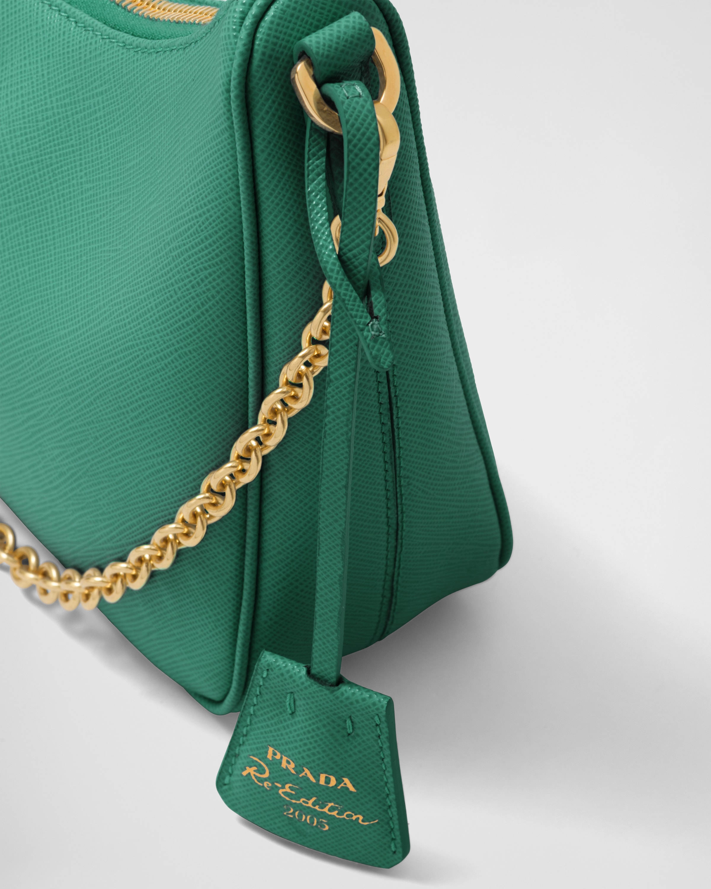 Prada Re-edition 2005 Saffiano Leather Bag in Green