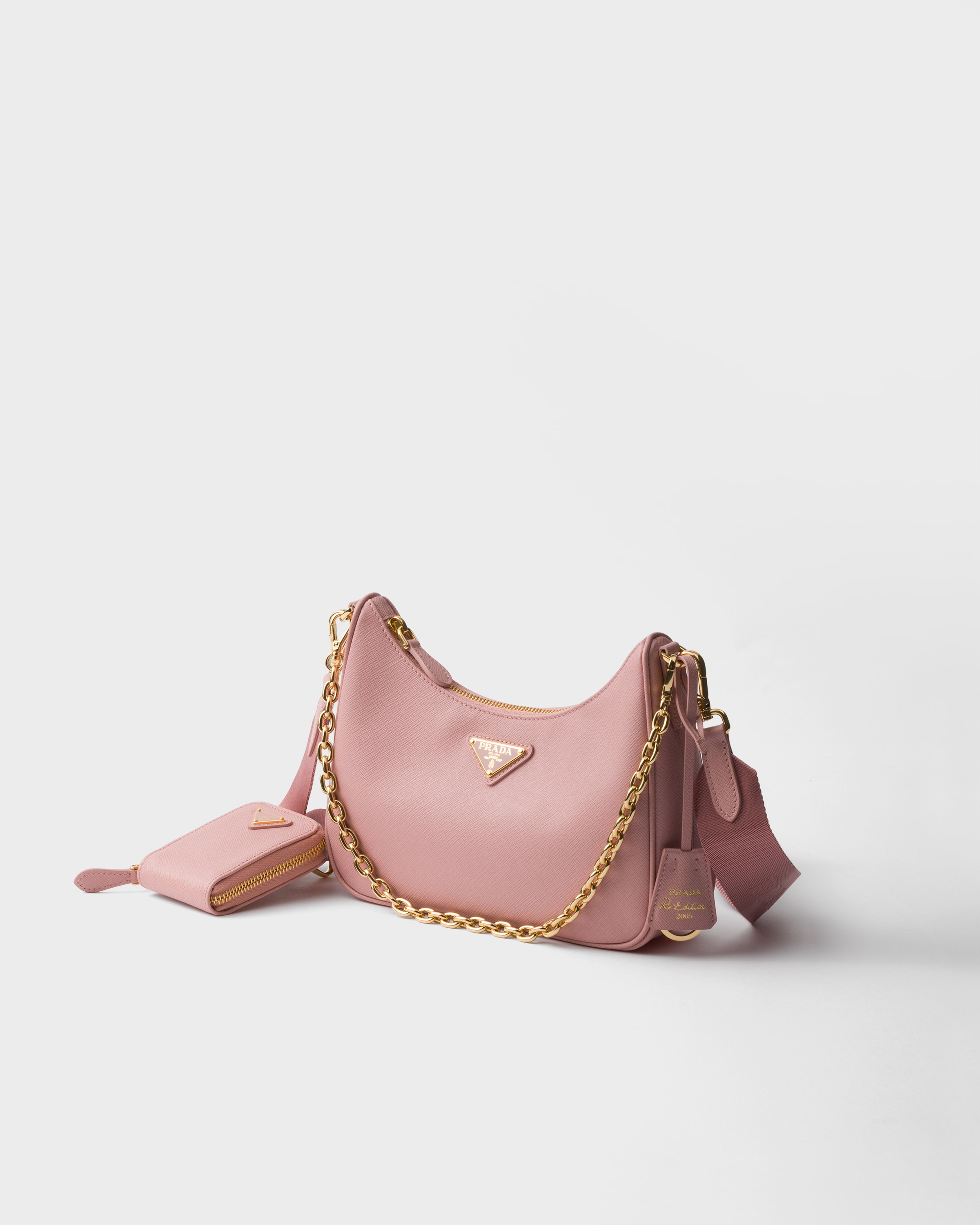 Prada Re-edition 2005 Saffiano Leather Bag In Pesco