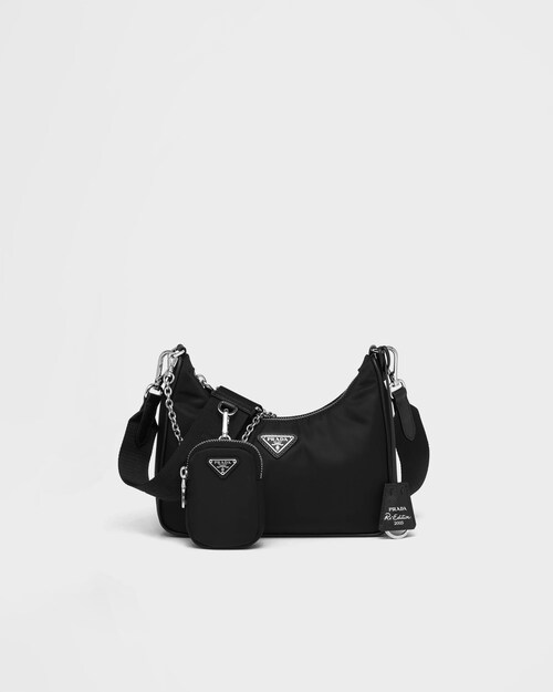 prada bolsa nylon chain