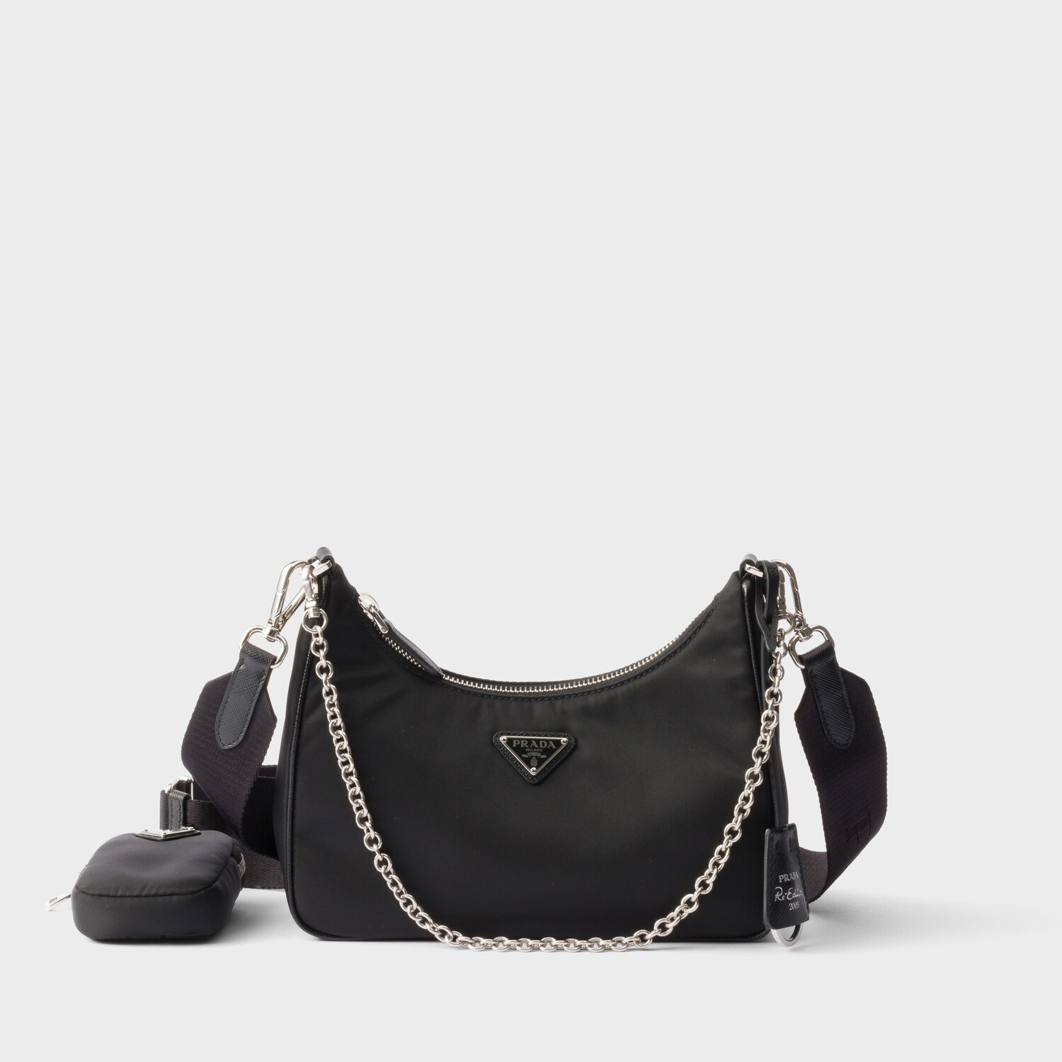 Black Prada Re-Edition nylon bag