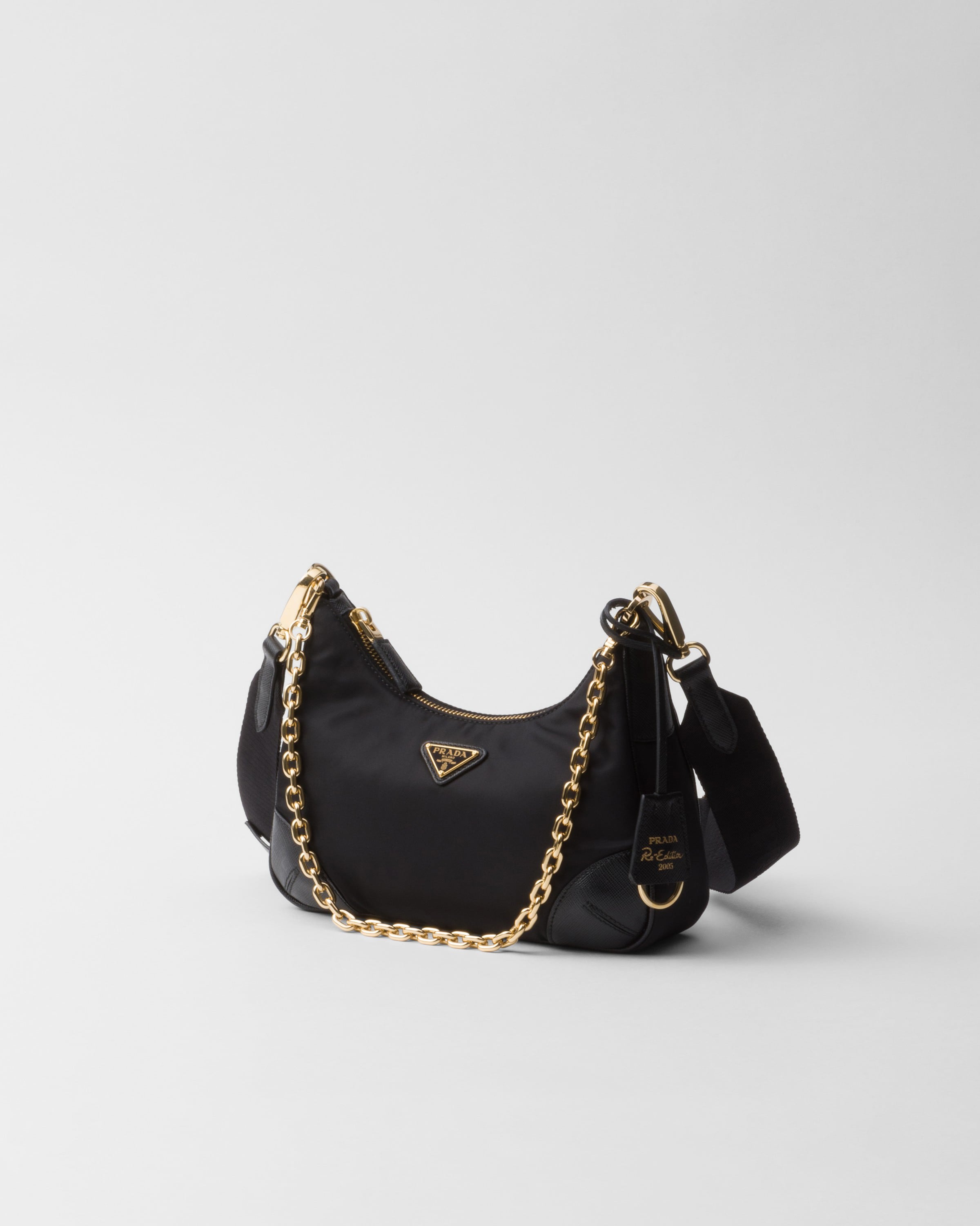 Prada☆Leather Prada Triangle shoulder bagユニセックス☆送込