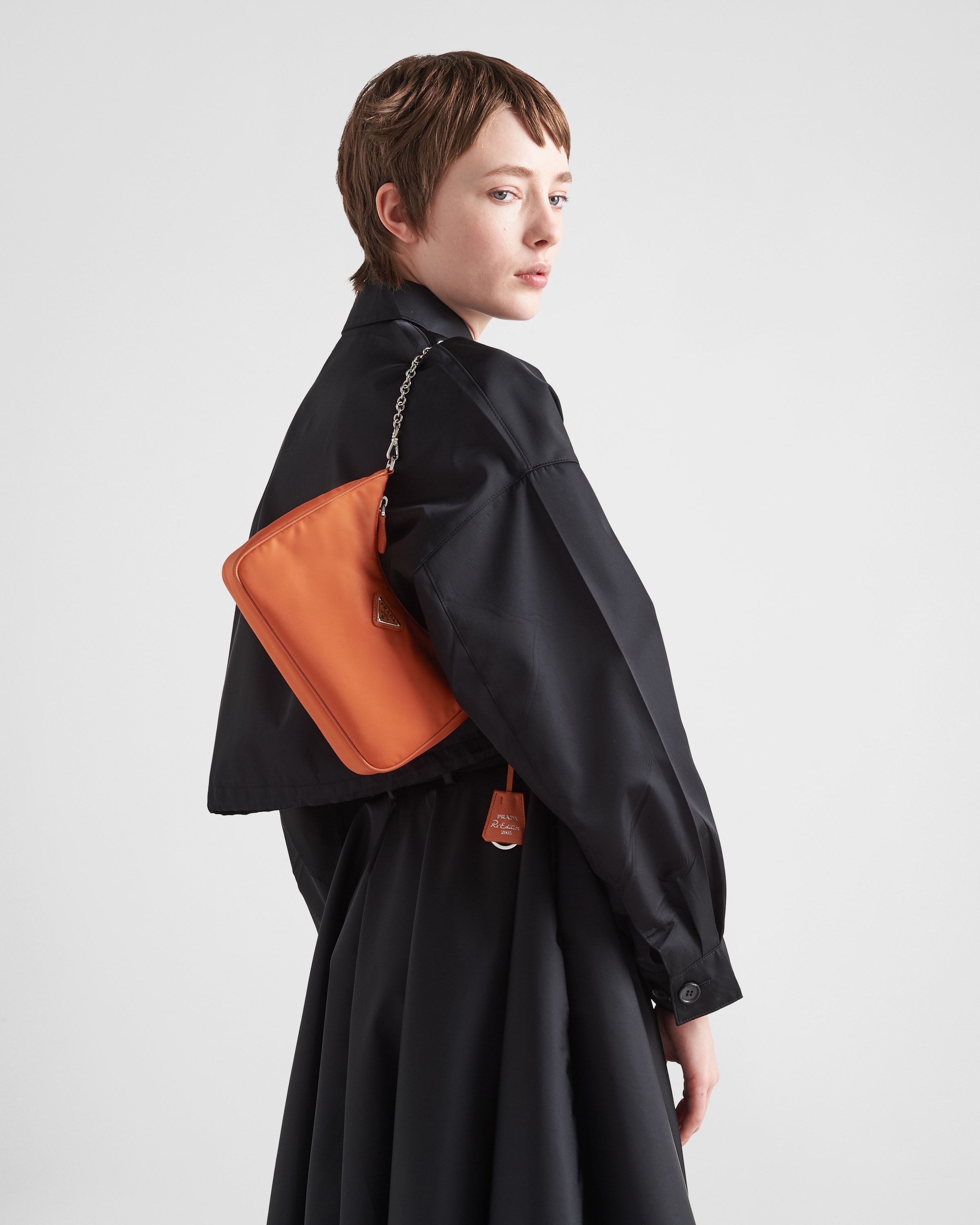 Orange Prada Re edition 2005 Re nylon Bag PRADA