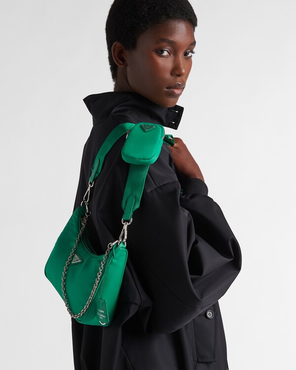 Mint Green Prada Reedition 2005 Renylon Bag PRADA