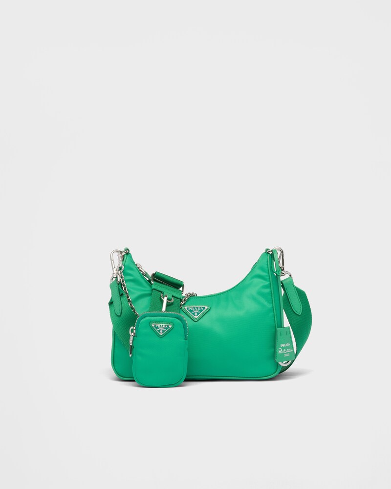 Mint Green Prada Reedition 2005 Renylon Bag PRADA