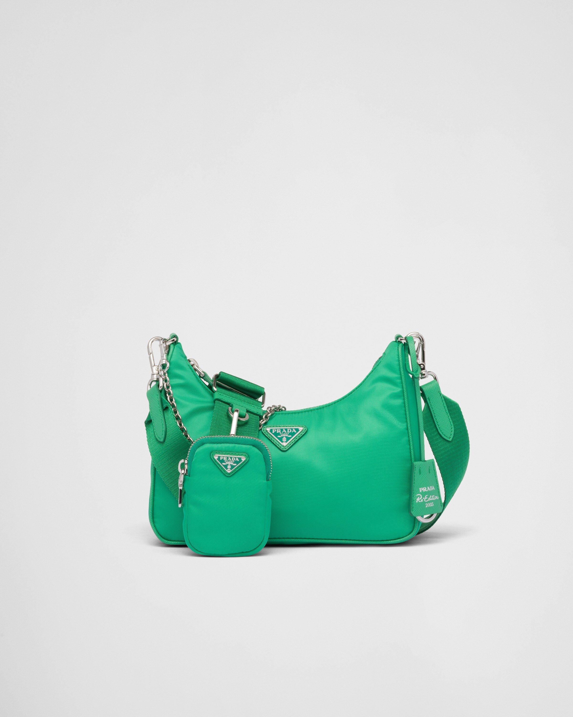 Prada Re-edition 2005 Re-nylon Bag In Mint Green