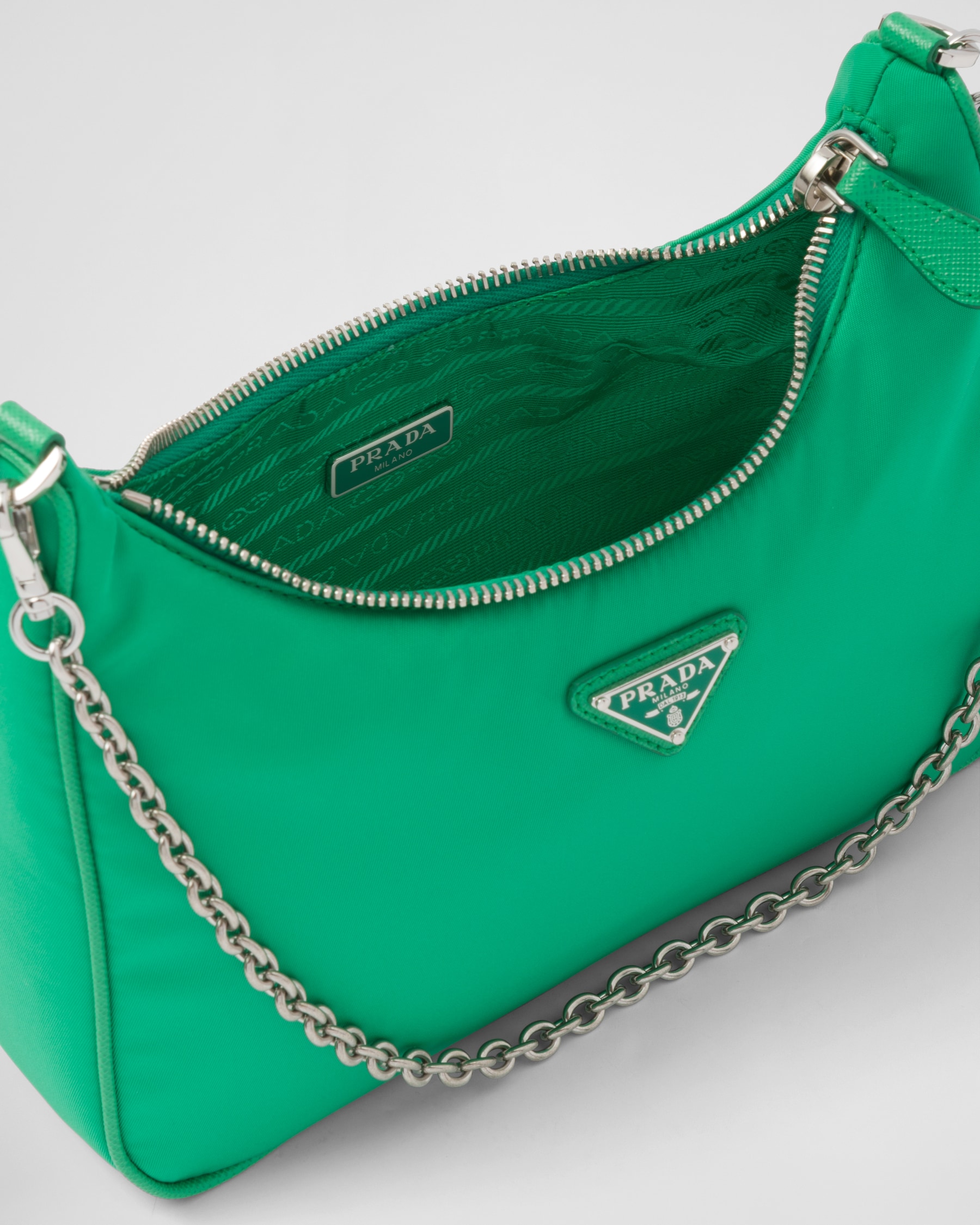 Mint Green Prada Reedition 2005 Renylon Bag PRADA