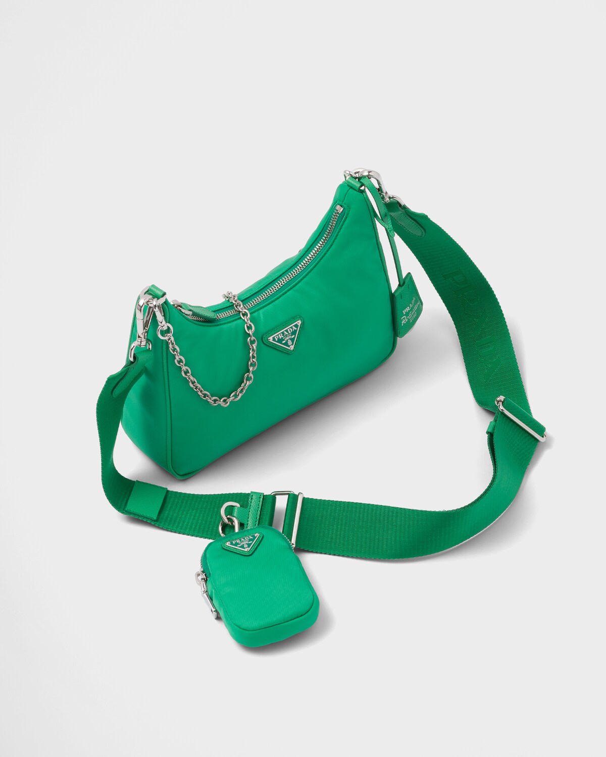 Mint Green Prada Reedition 2005 Renylon Bag PRADA