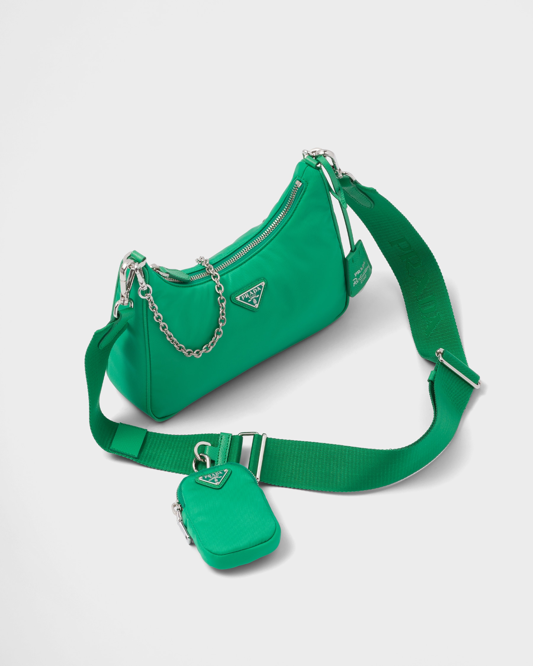 Mint Green Prada Reedition 2005 Renylon Bag PRADA