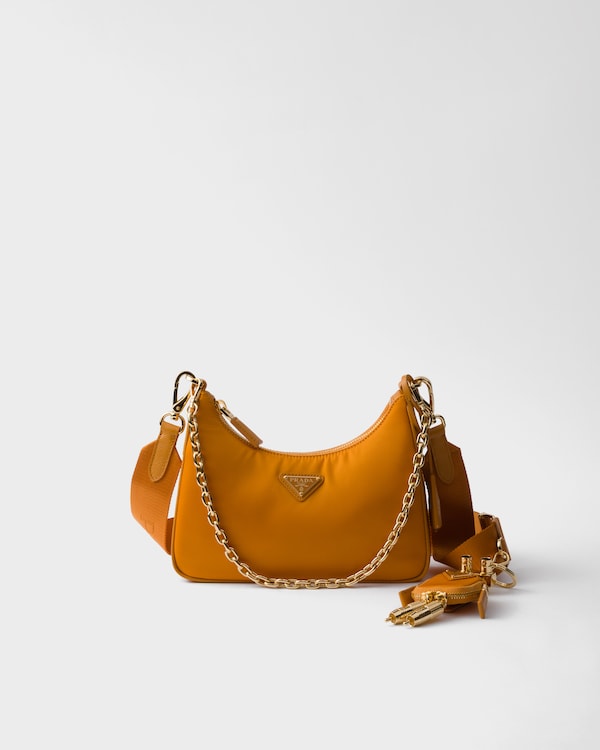 Amber Prada Re-Edition 2005 Re-Nylon and Saffiano mini bag