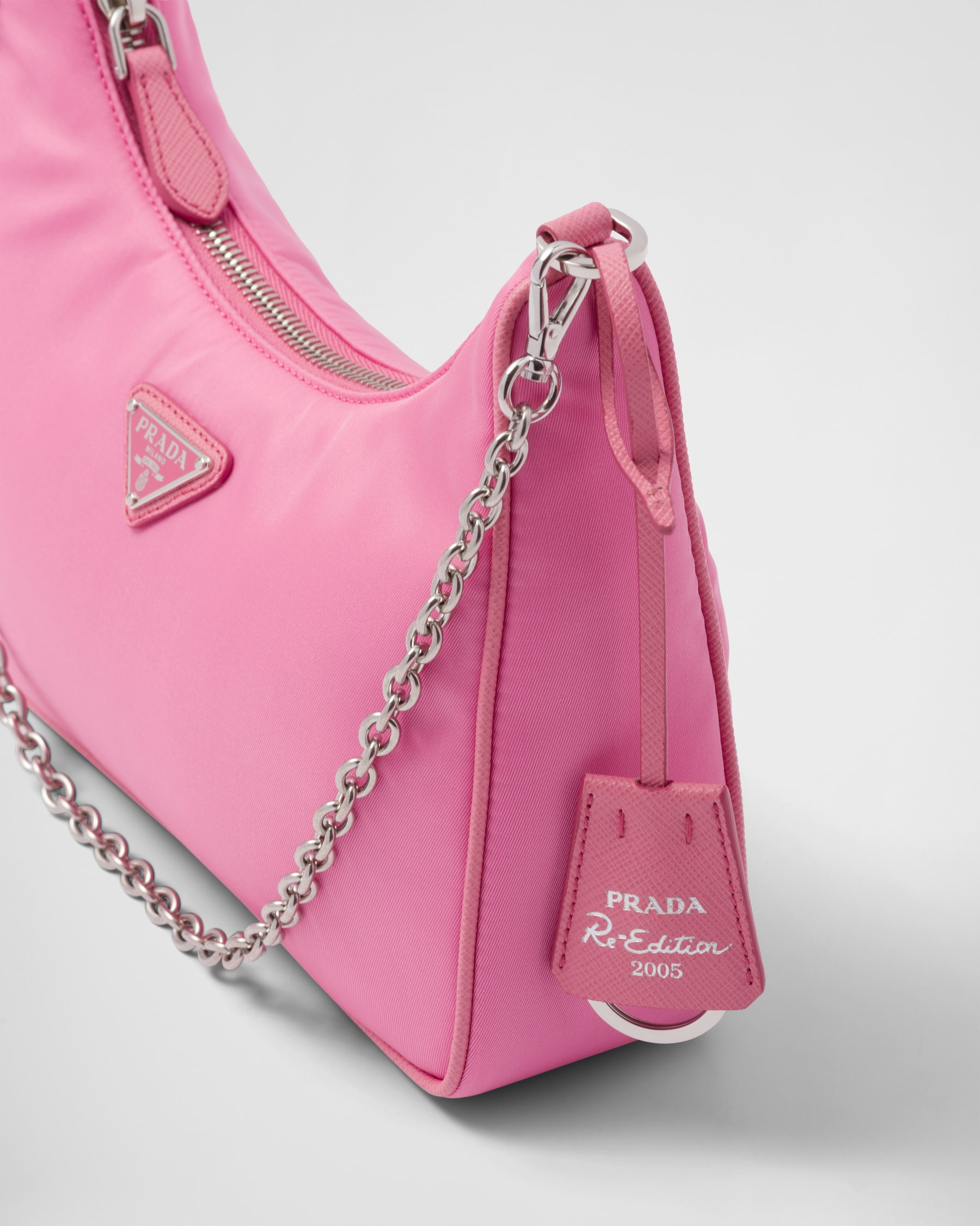 Begonia Pink Prada Reedition 2005 Renylon Bag PRADA
