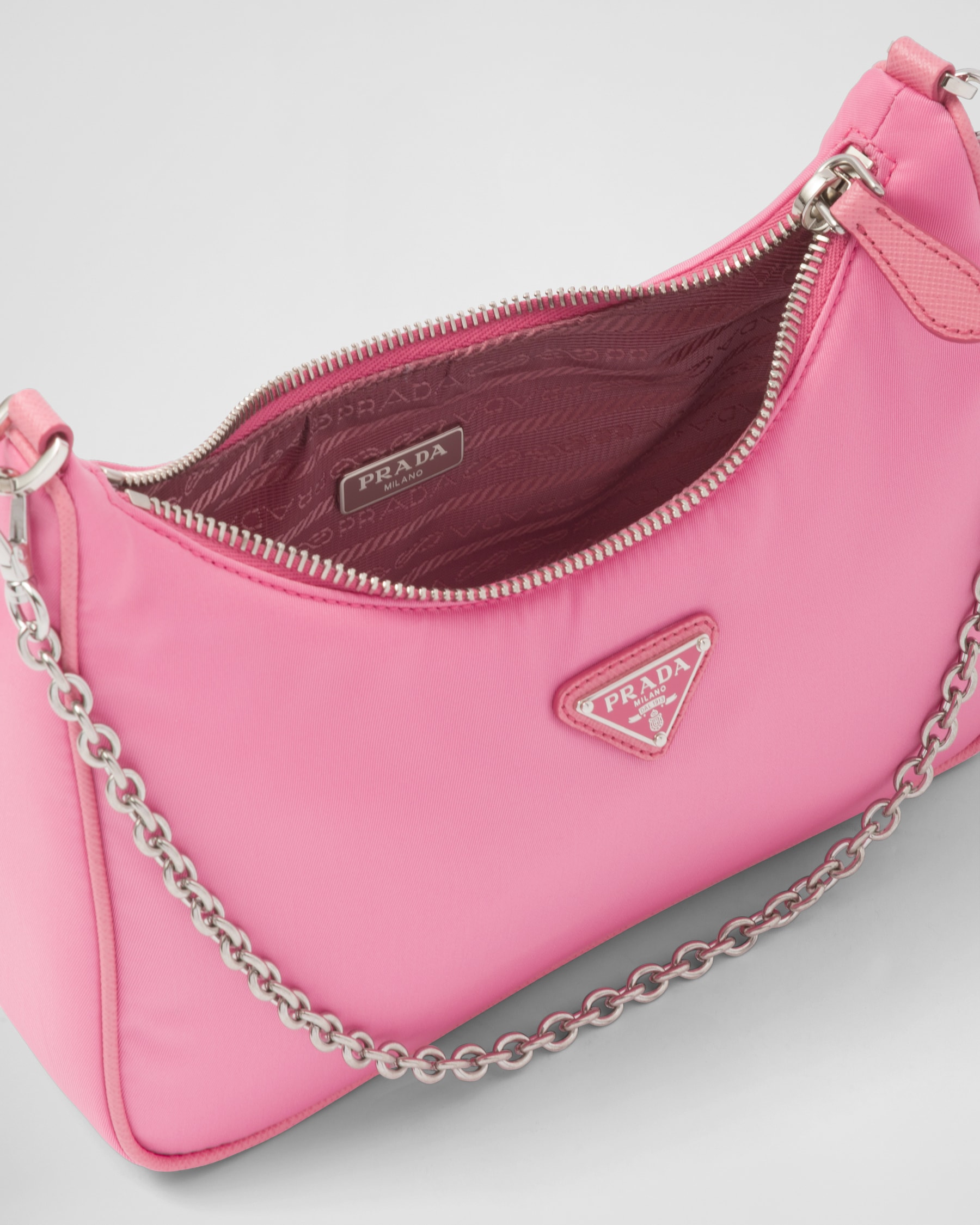 Begonia Pink Prada Reedition 2005 Renylon Bag PRADA