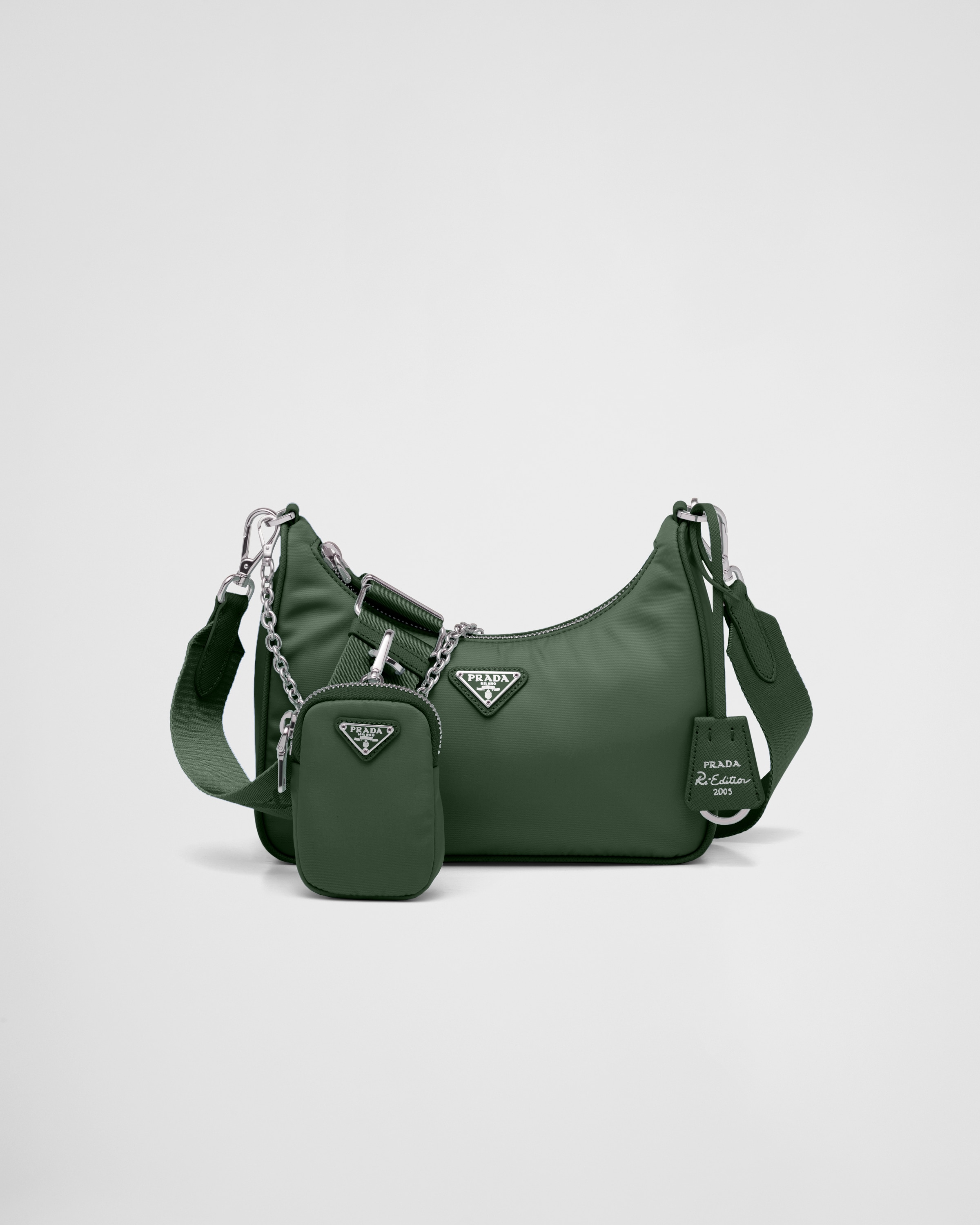 Green store prada purse