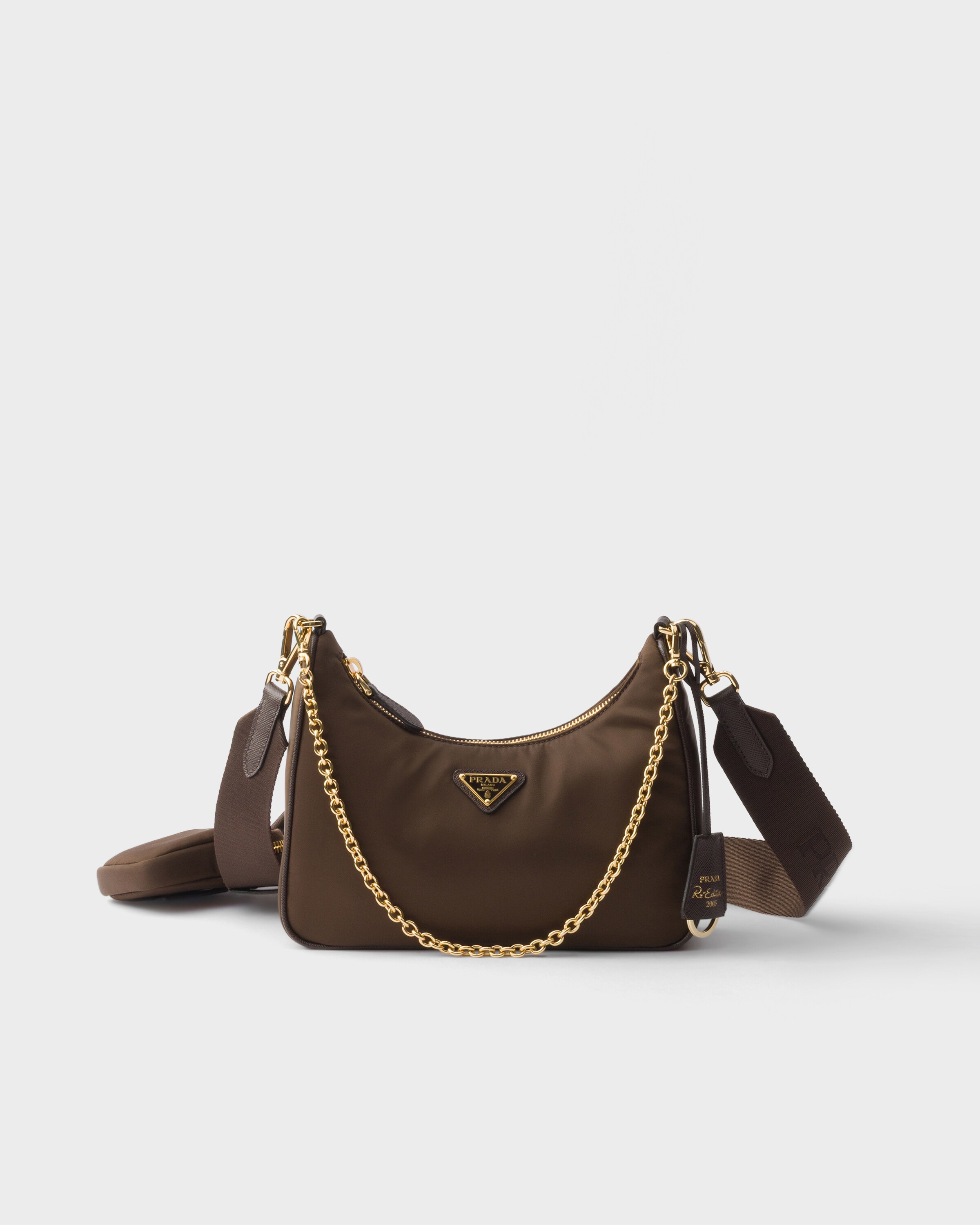 Borsa Prada Re-edition 2005 In Re-nylon, Donna, Bruciato