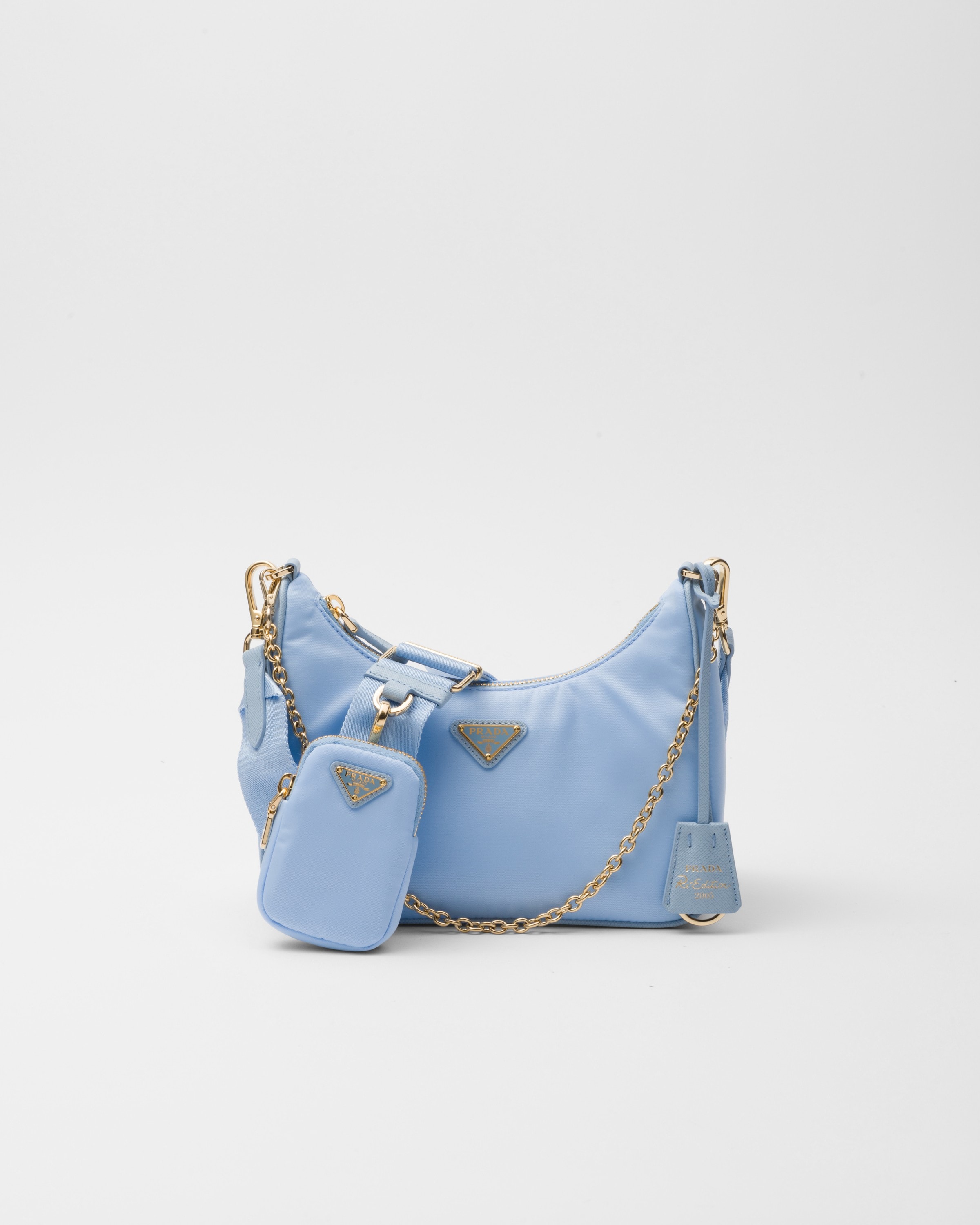 Light Blue Prada Re-edition 2005 Re-nylon Bag