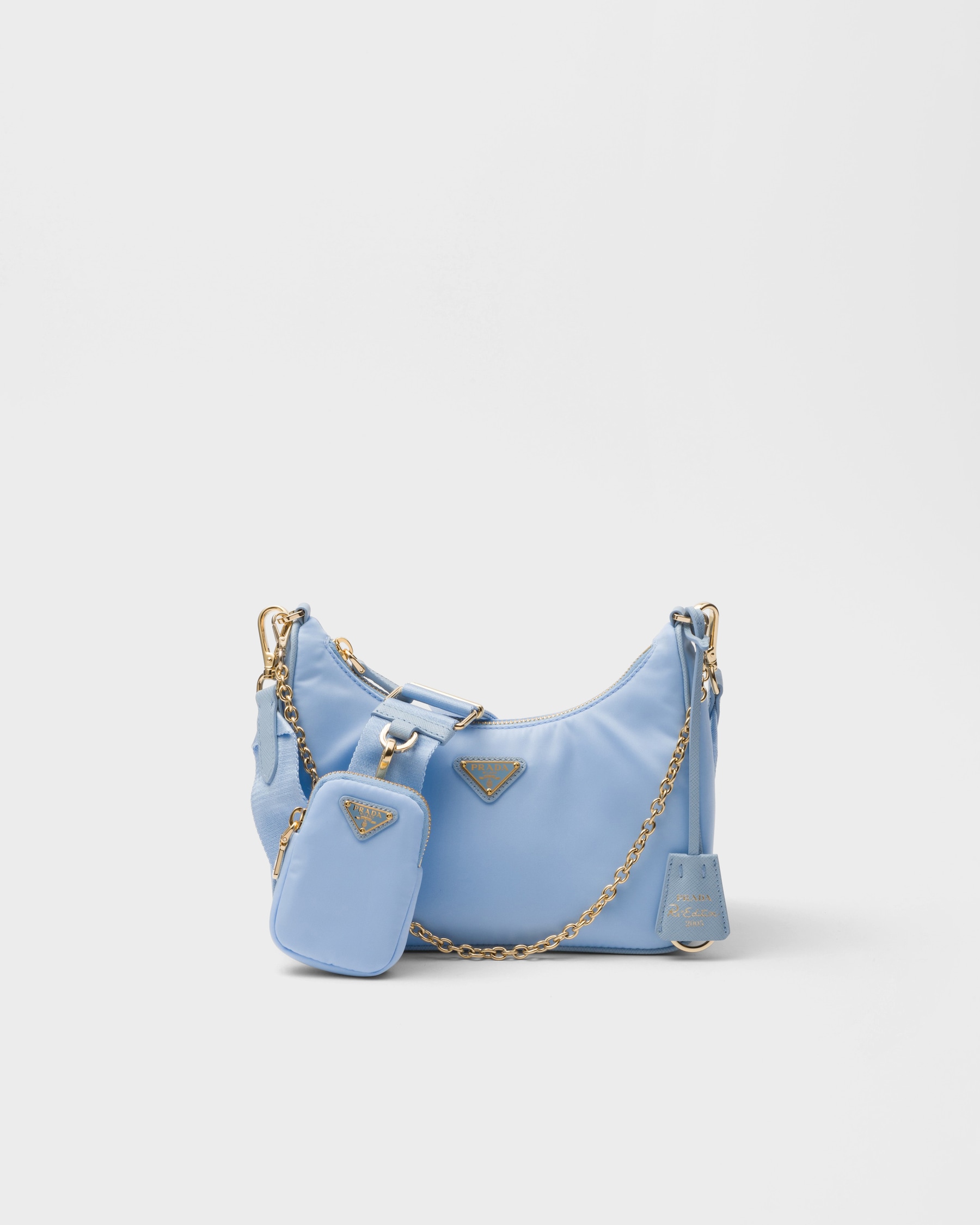 Pale Blue Prada Reedition 2005 Renylon Bag PRADA