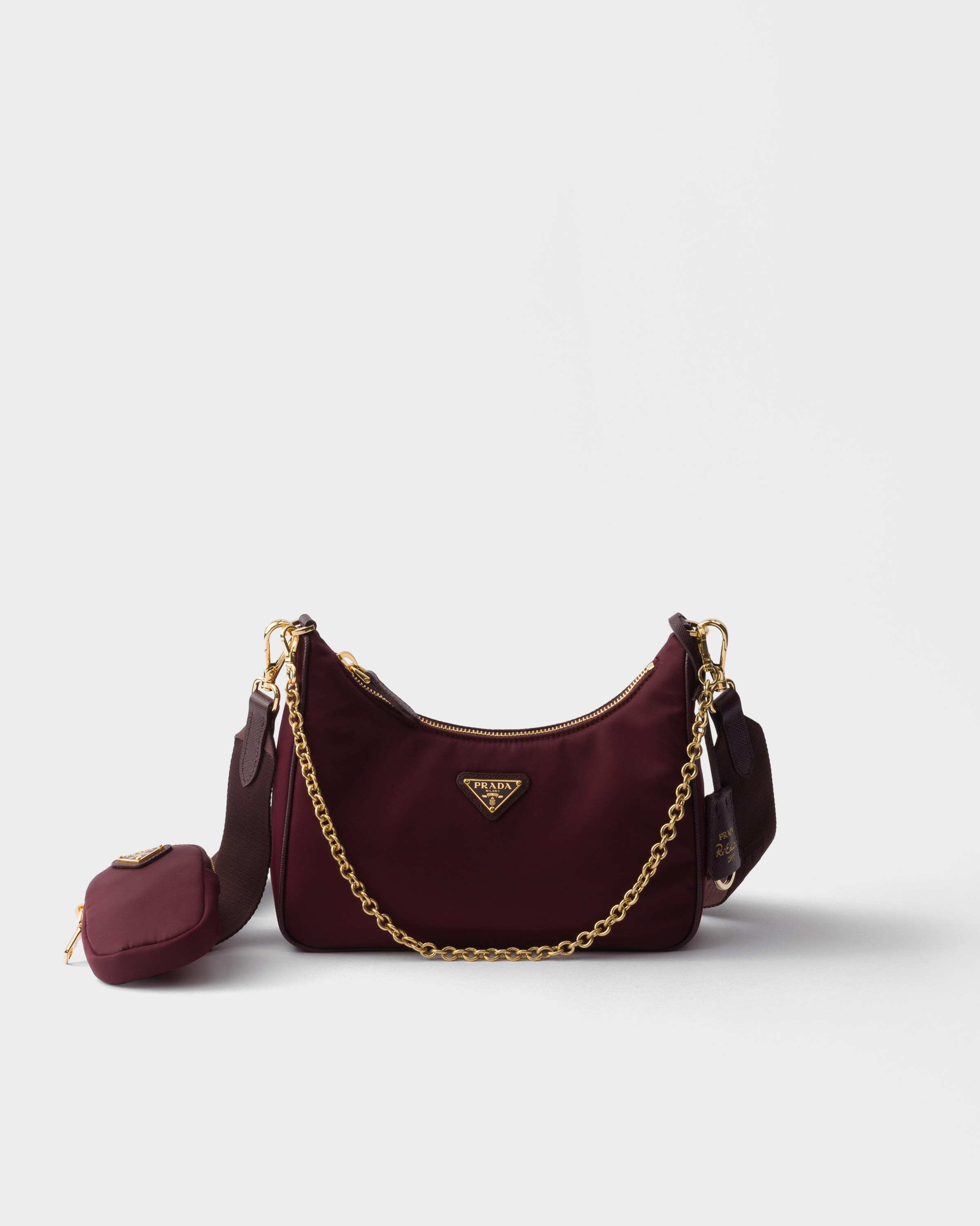 Prada Re-edition 2005 Re-nylon Bag, Woman, Burgundy