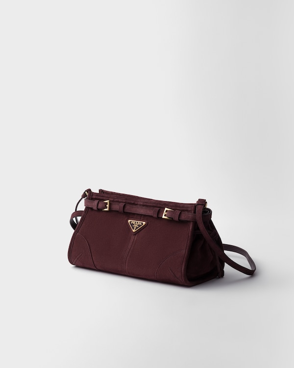 Petit sac porté épaule Prada Bonnie en daim Petit sac porté épaule Prada Bonnie en daim
