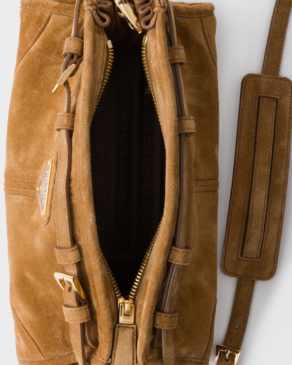 Prada Bonnie small suede shoulder bag Prada Bonnie small suede shoulder bag