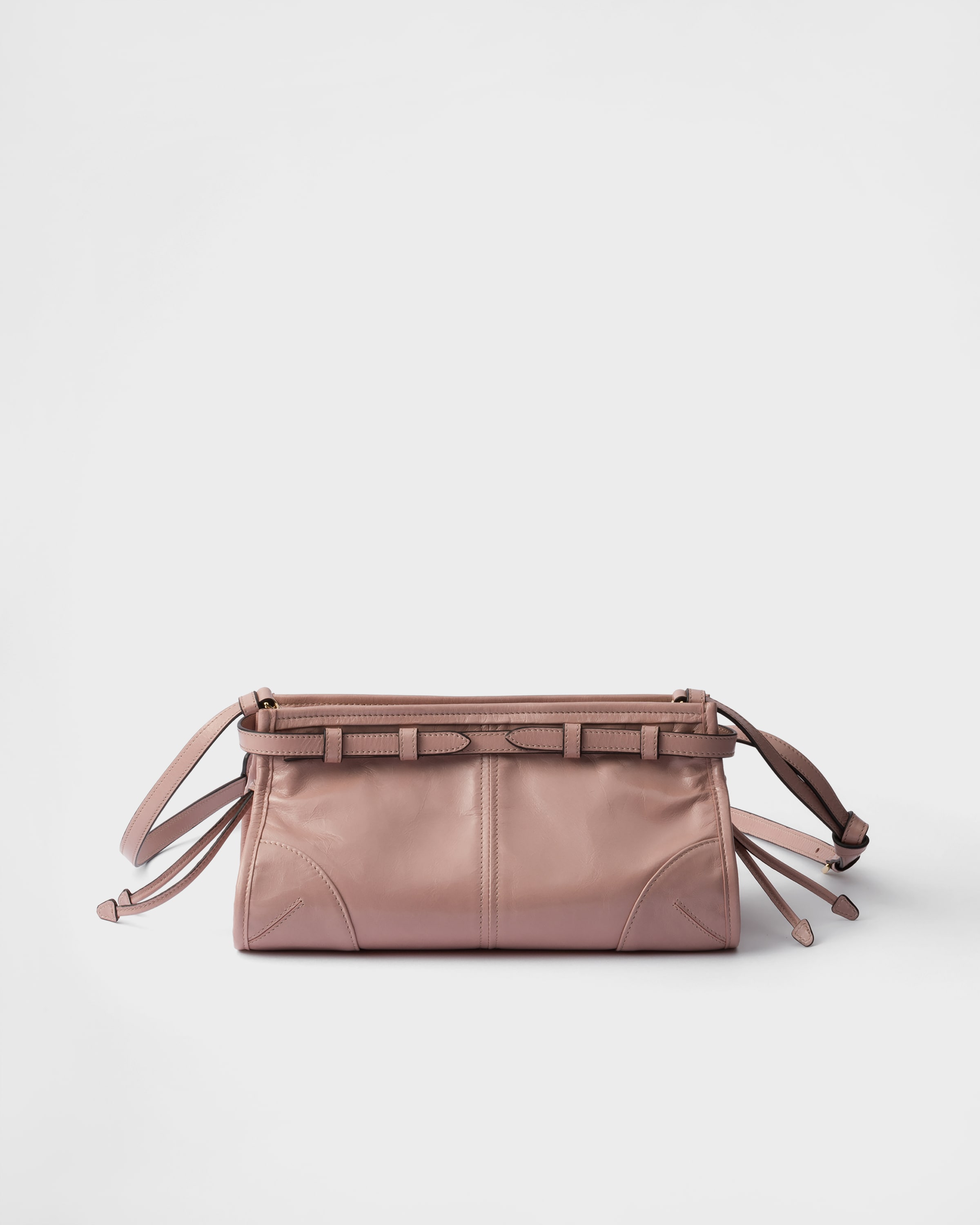 Prada Small Leather Shoulder Bag In Lily-of-the-valley
