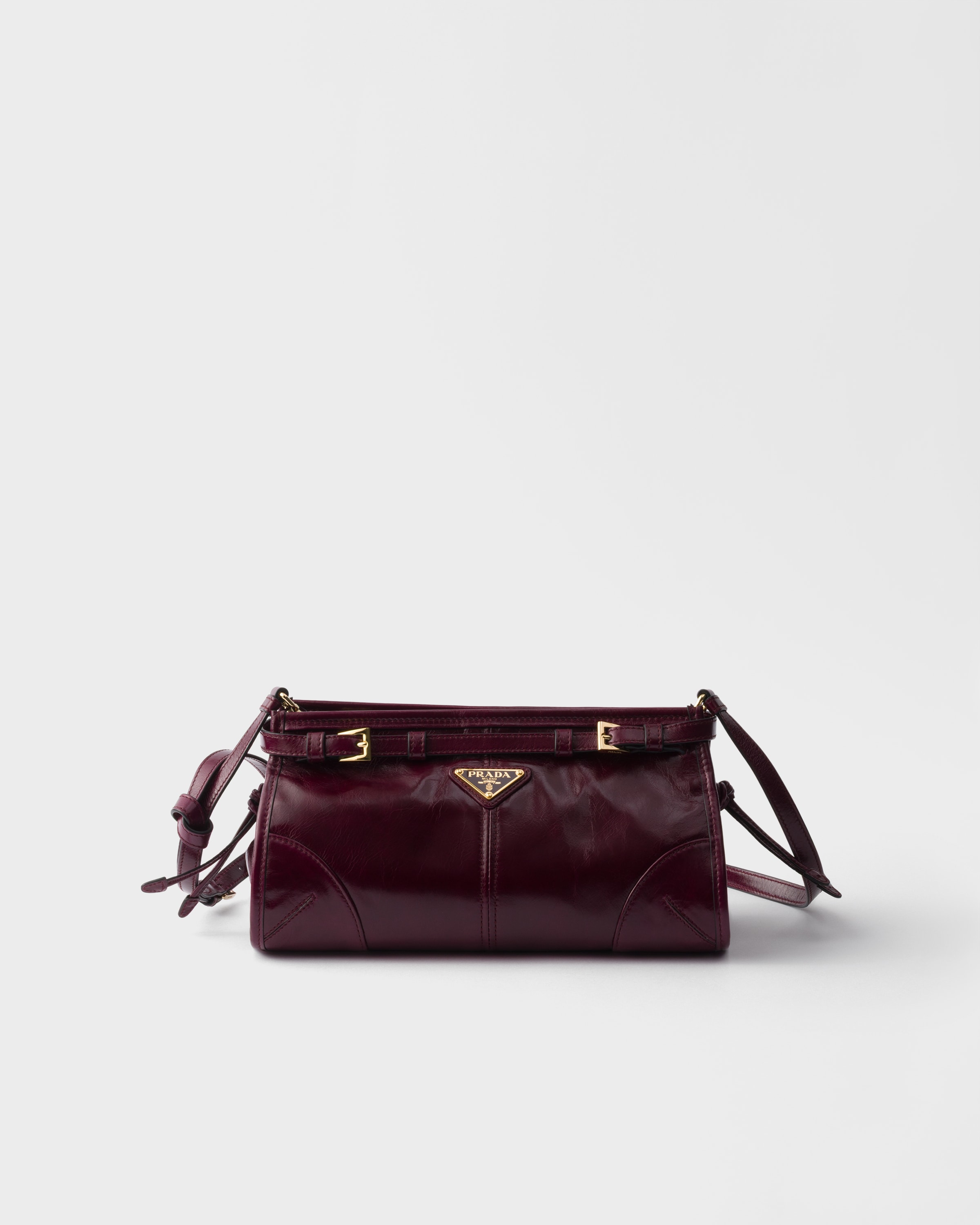 ショルダーバッグ・ポシェット Prada Burgundy Leather Shoulder Bag Burgundy Prada Bonnie Small Leather Shoulder Bag | PRADA