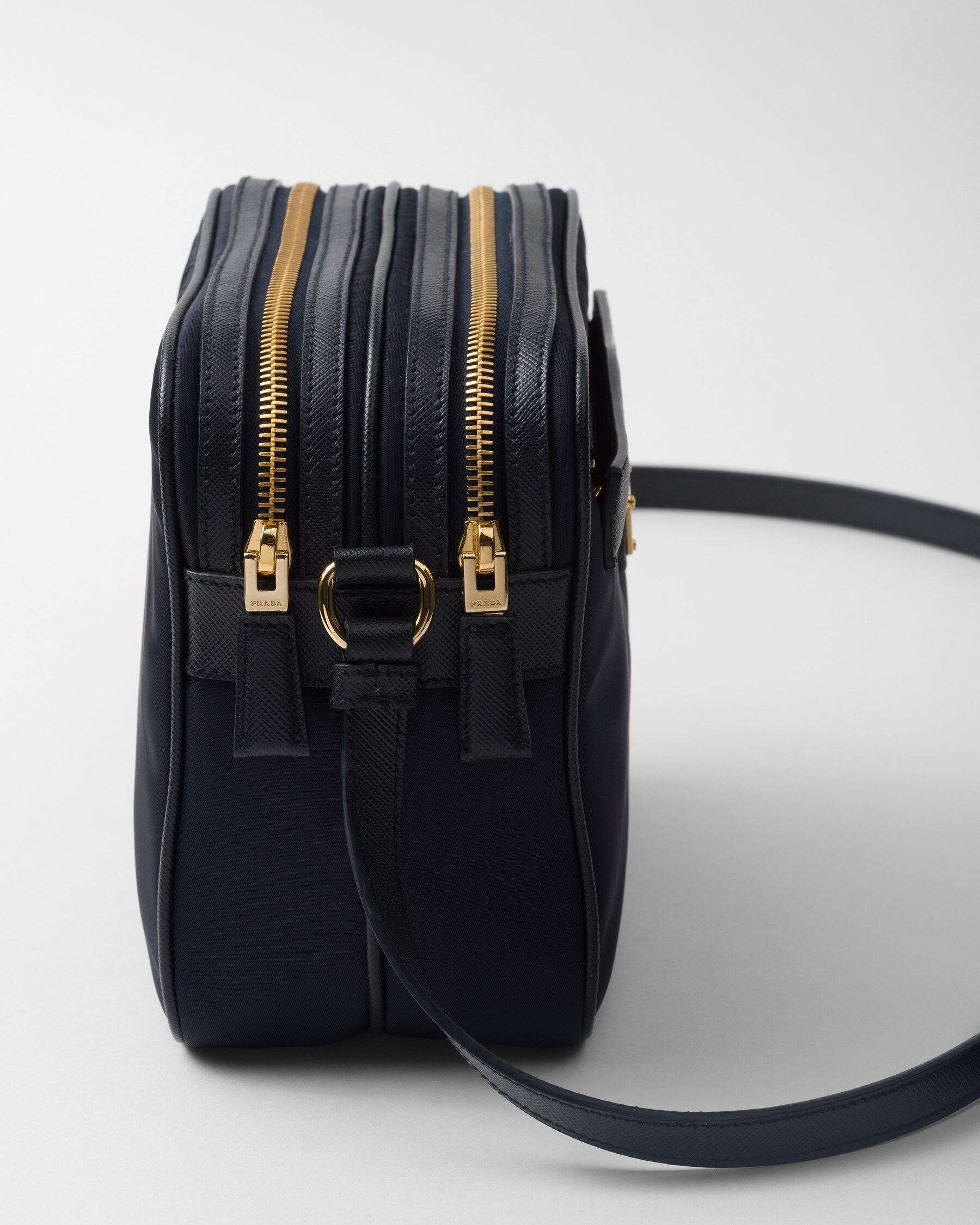 Navy Prada Re-edition 1978 Re-nylon And Saffiano Leather Mini Shoulder