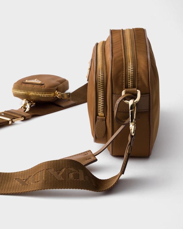 Re-Nylon mini shoulder bag - Brandy Re-Nylon mini shoulder bag - Brandy