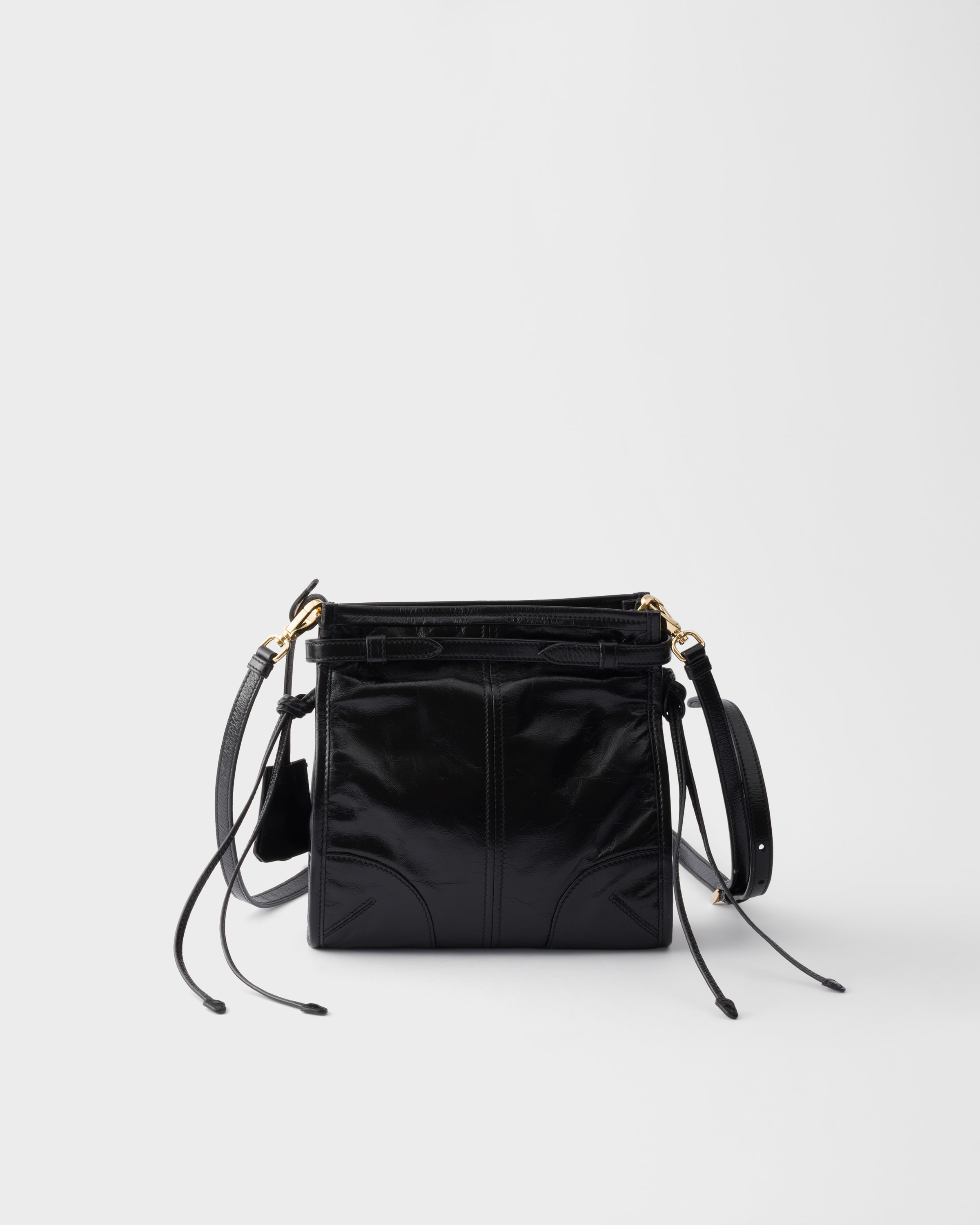ブラック プラダ ボニー レザー ミニ ショルダーバッグ | PRADA - 日本