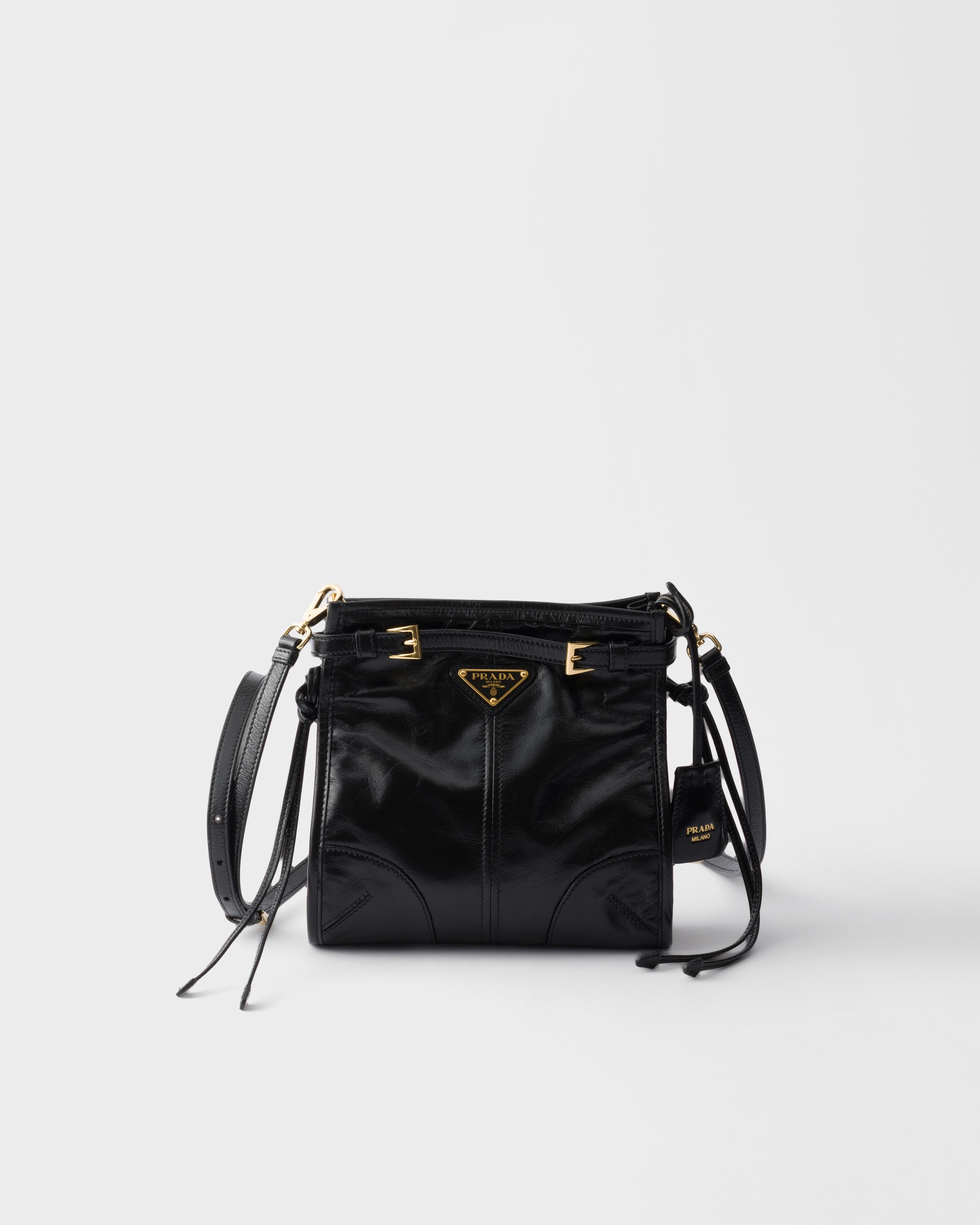 ブラック プラダ ボニー レザー ミニ ショルダーバッグ | PRADA - 日本