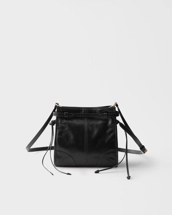 Bandolera minibolso de piel Prada Bonnie - Negro Bandolera minibolso de piel Prada Bonnie - Negro