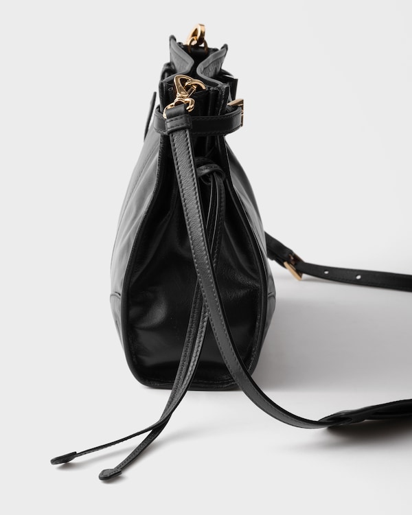 Bandolera minibolso de piel Prada Bonnie - Negro Bandolera minibolso de piel Prada Bonnie - Negro