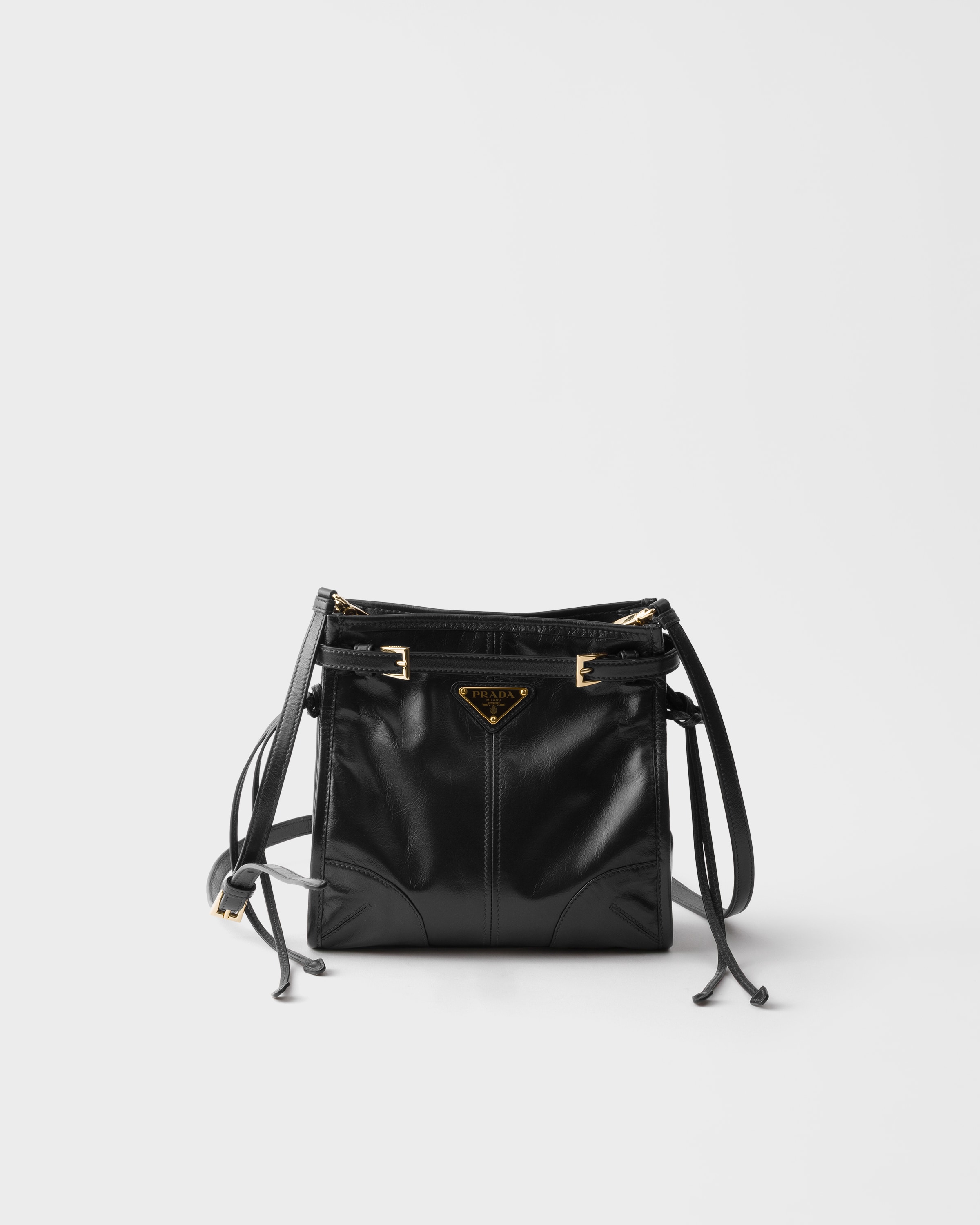 ブラック プラダ ボニー レザー ミニ ショルダーバッグ | PRADA - 日本