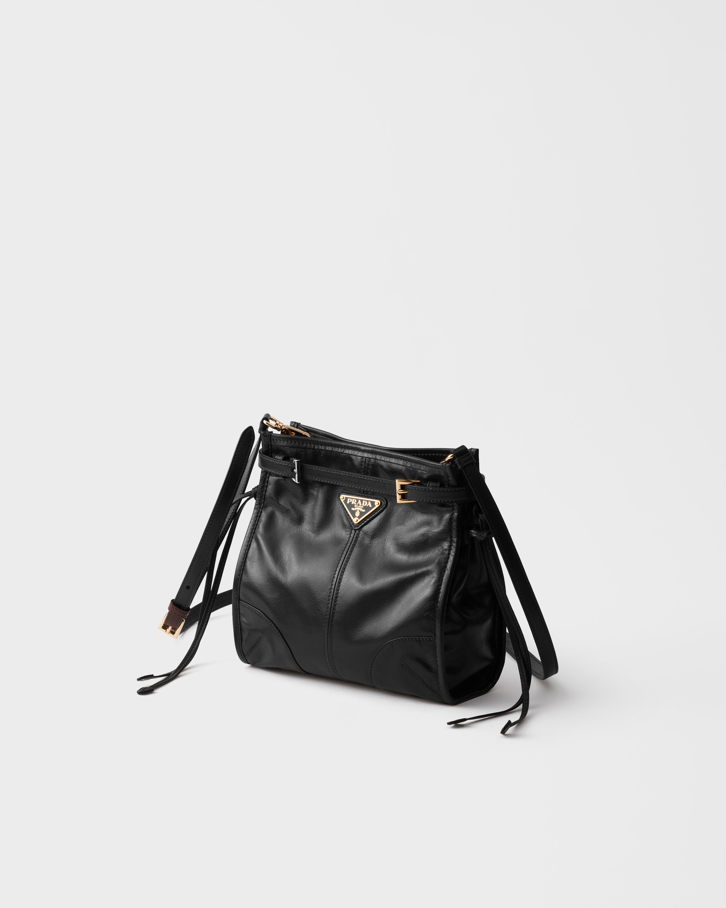 ブラック プラダ ボニー レザー ミニ ショルダーバッグ | PRADA - 日本