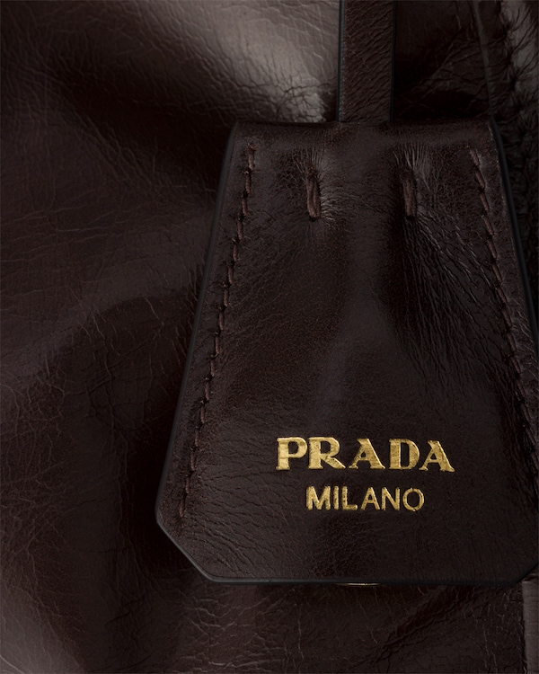 Prada Bonnie leather mini shoulder bag - Dark Brown Prada Bonnie leather mini shoulder bag - Dark Brown
