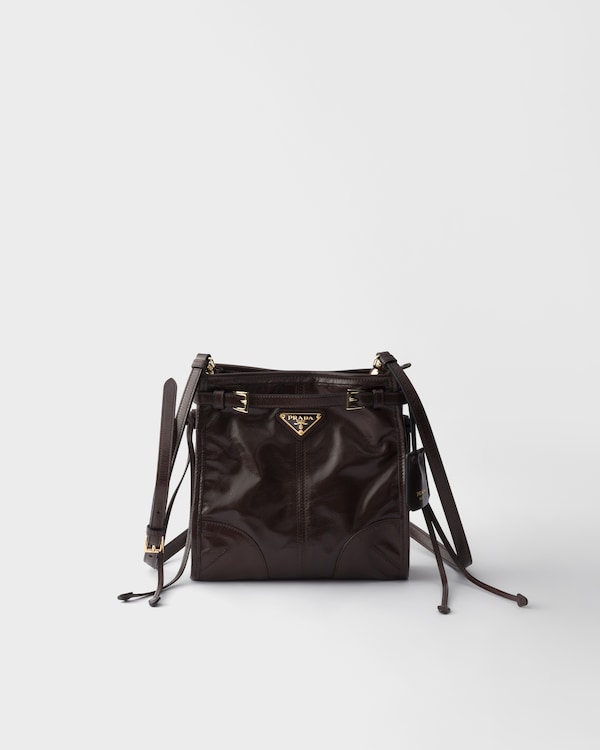 Prada Bonnie leather mini shoulder bag - Dark Brown Prada Bonnie leather mini shoulder bag - Dark Brown